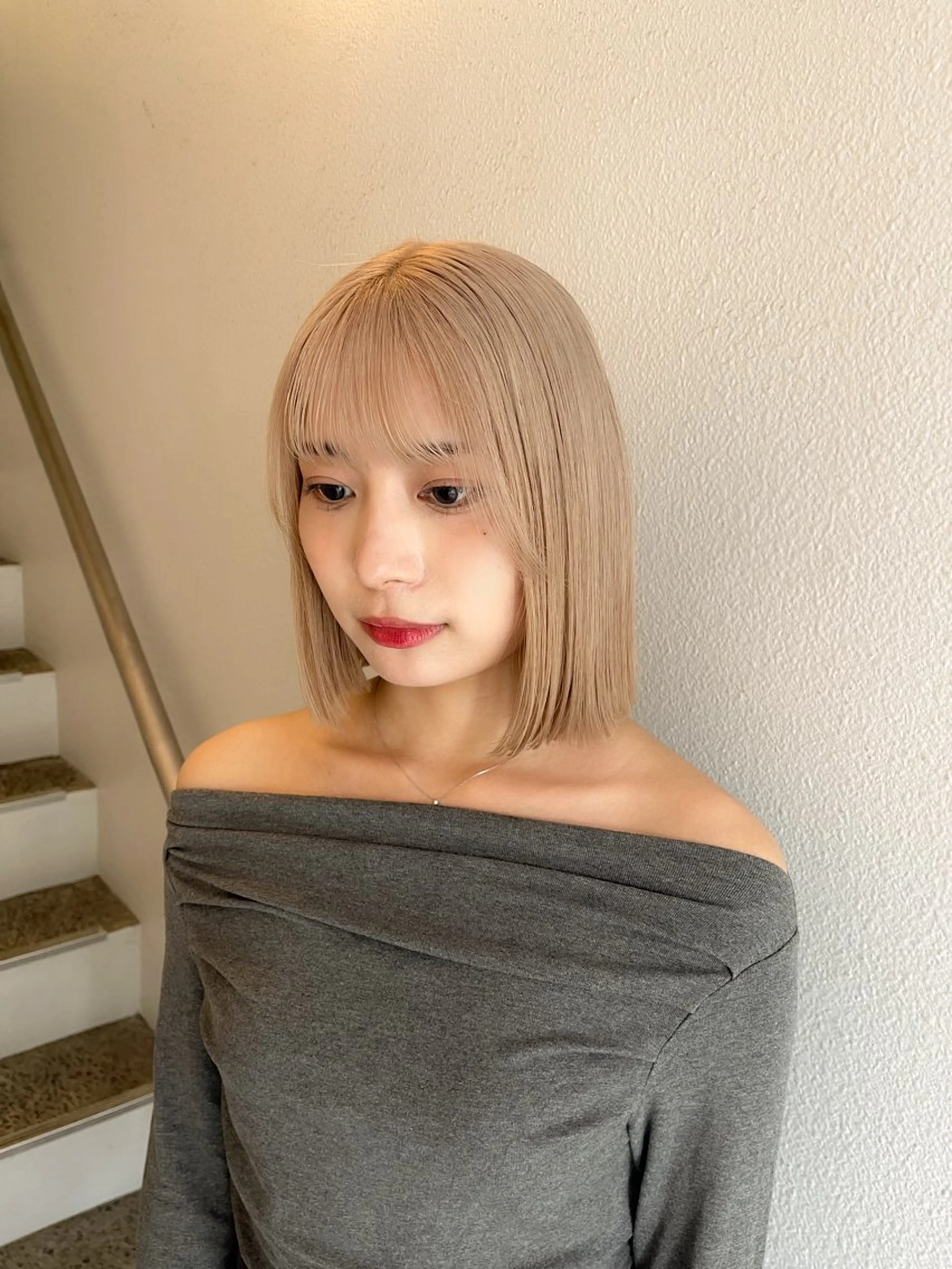 ショート カット ヘアカラー トリートメント 🌙艶ハイトーン/ ミユウのヘアスタイル