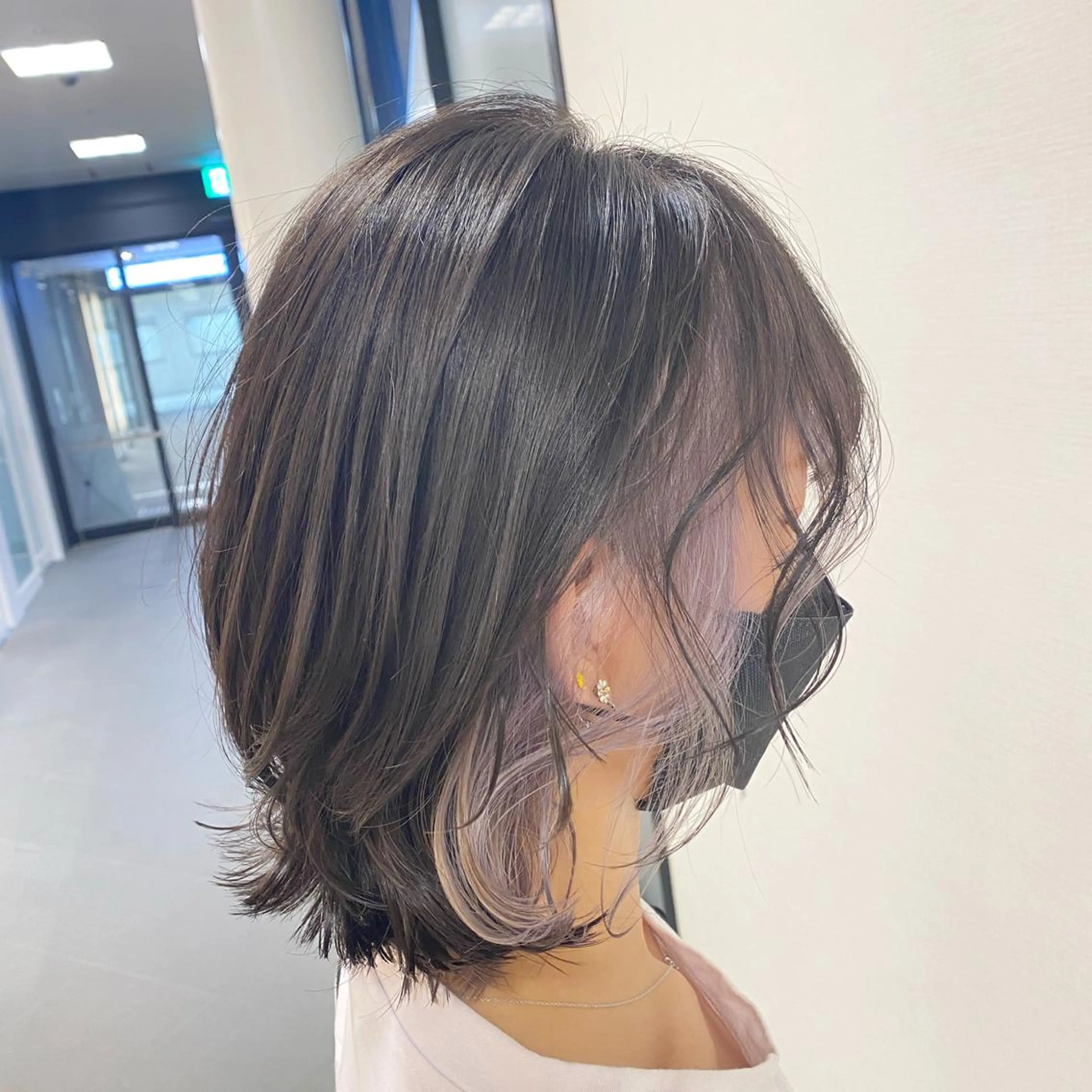 ミディアム カラー ヘアアレンジ 🌿ブリーチ/髪質 改善/🌿‬JINのヘアスタイル