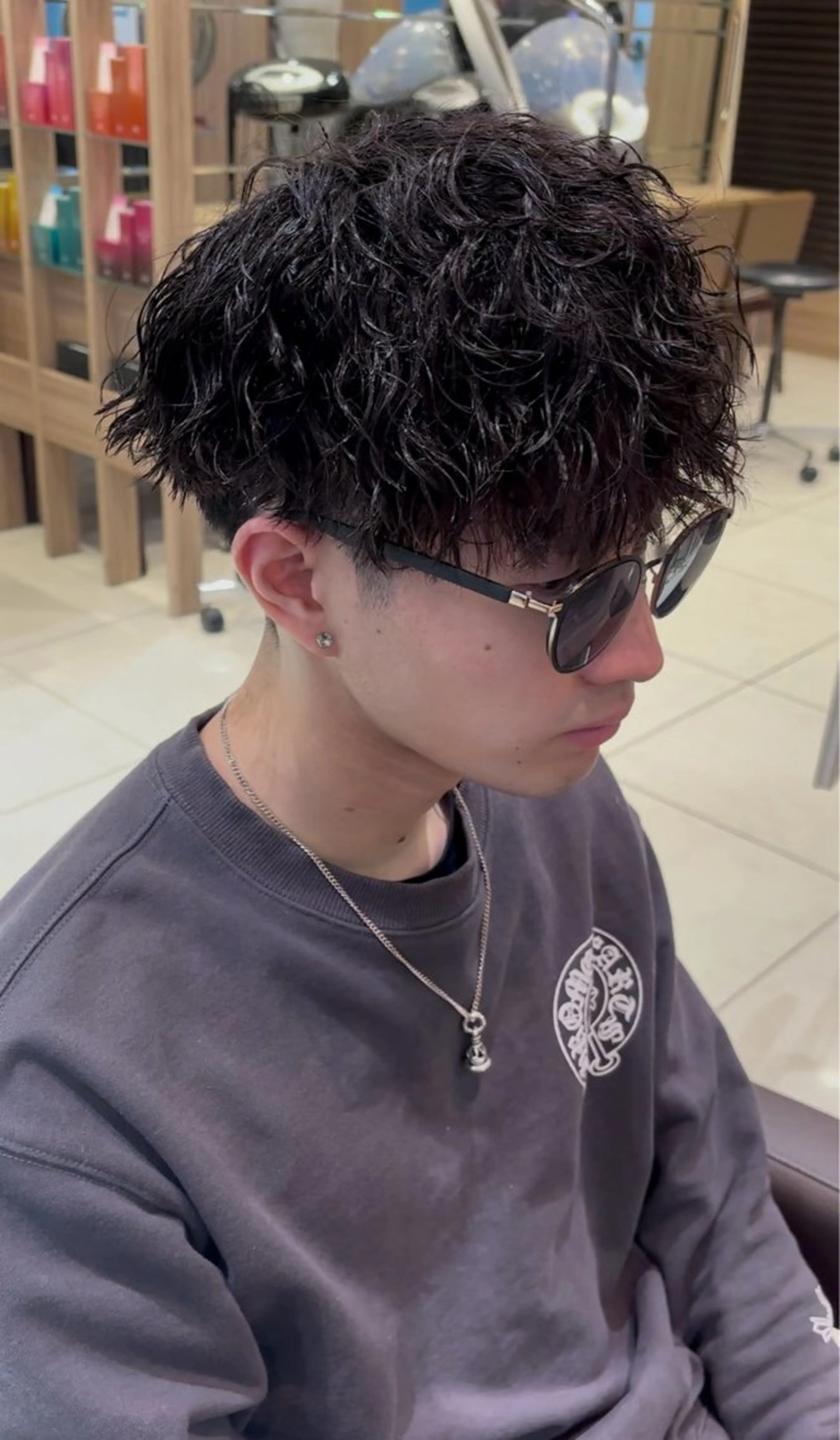 パーマ メンズ メンズパーマ ツイストスパイラルパーマ スパイラルパーマ 波巻きスパイラル・ カルマ/aoiのヘアスタイル