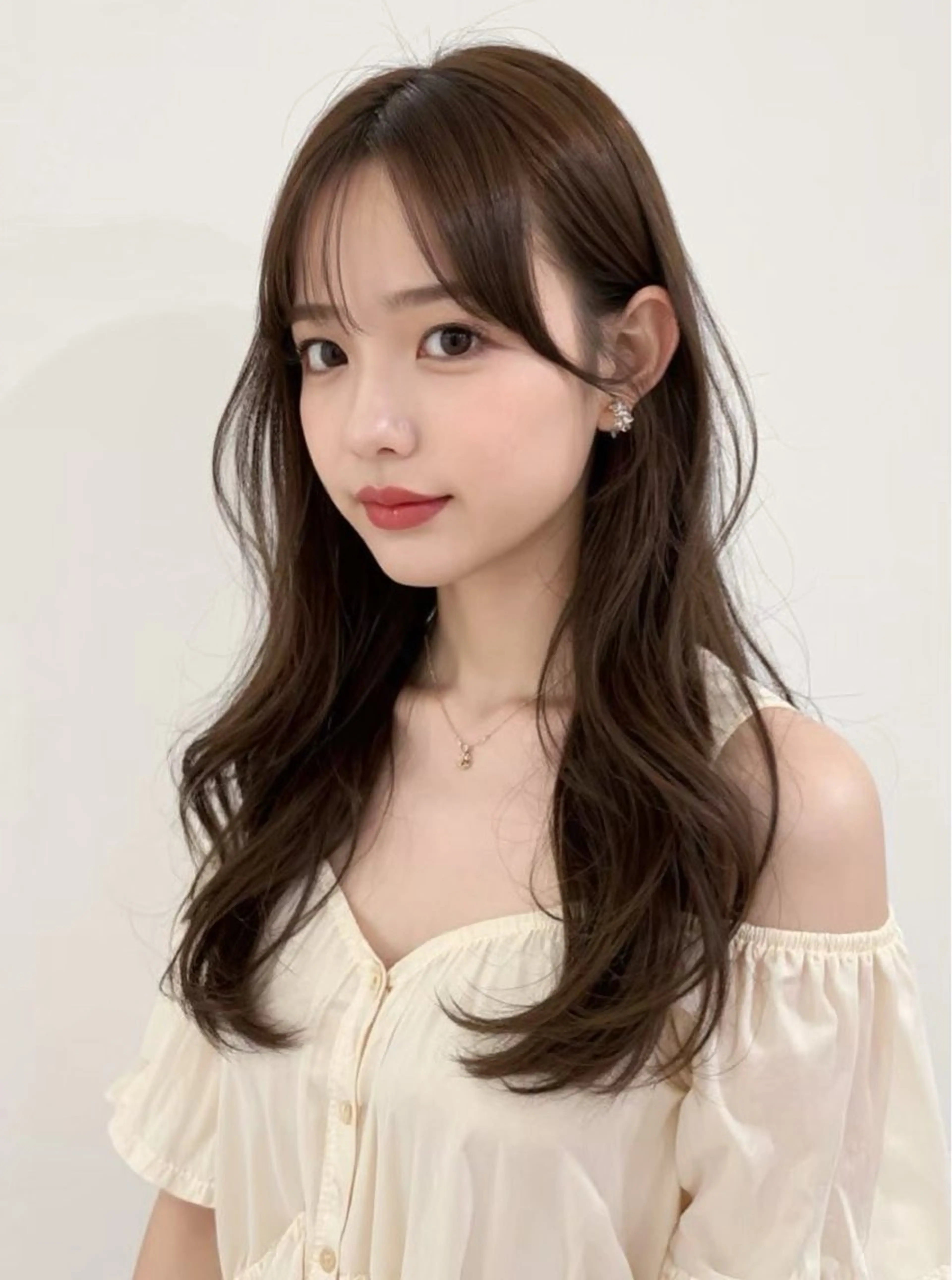 ミディアム カット ヘアカラー トリートメント VLOW nex the salon所属・韓国風/髪質改善/ ナガヤアキラのヘアスタイル