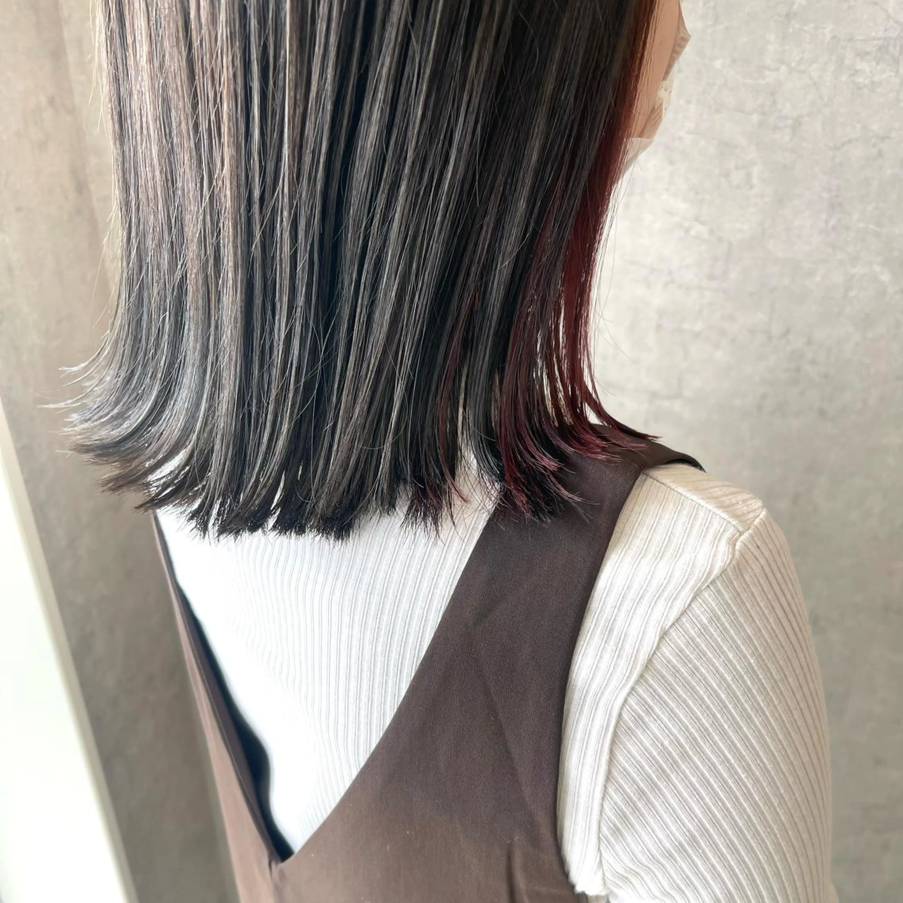セミロング カラー ヘアアレンジ トリートメント ヘアカラー merci.所属・🌻まさの あいり🌻のヘアスタイル