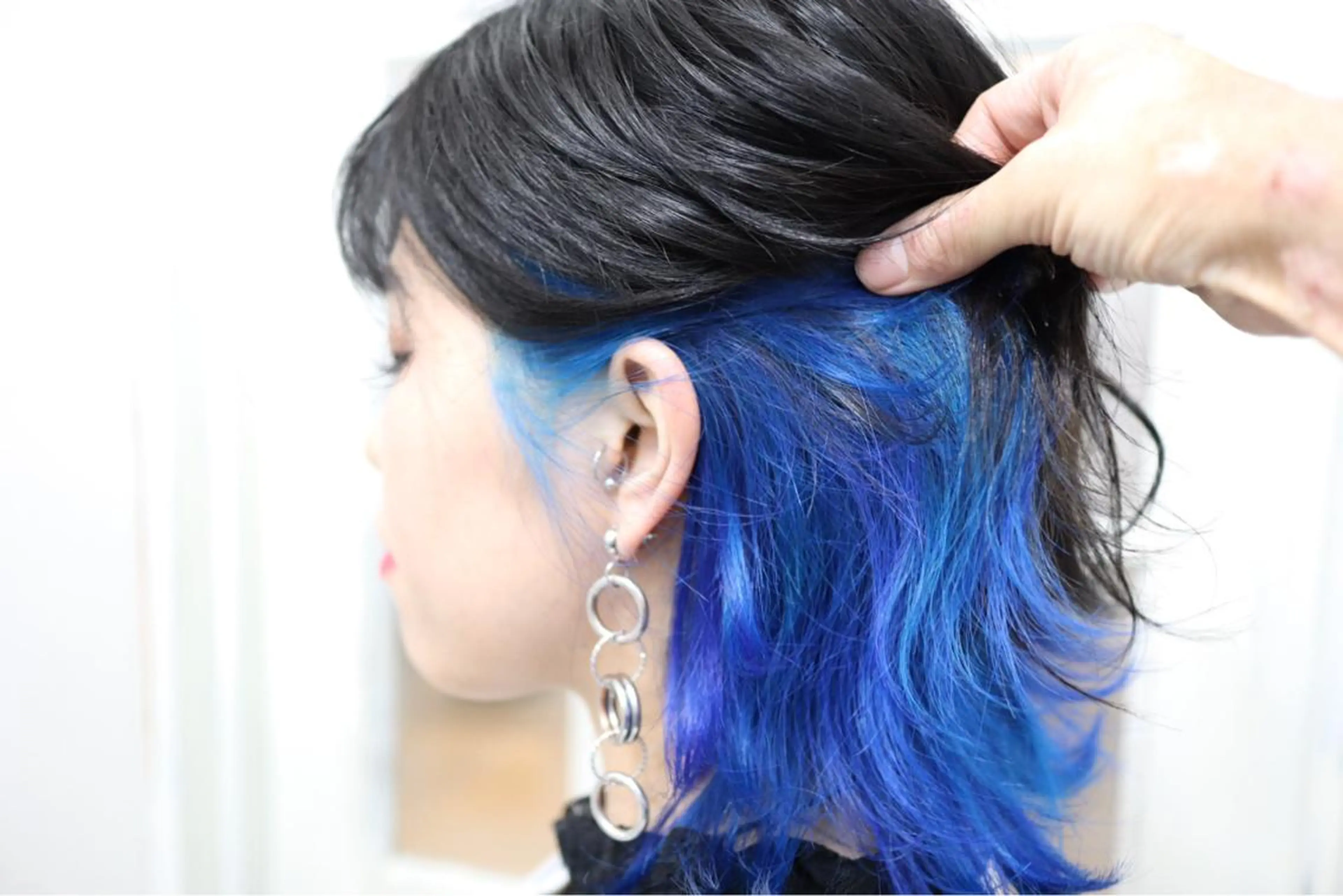 ミディアム カラー アディクシーカラー ベージュカラー ブリーチ ブルーカラー ケアブリーチ ヘアカラー トリートメント ✨池袋ブリーチ特化 Hibiki✨のヘアスタイル