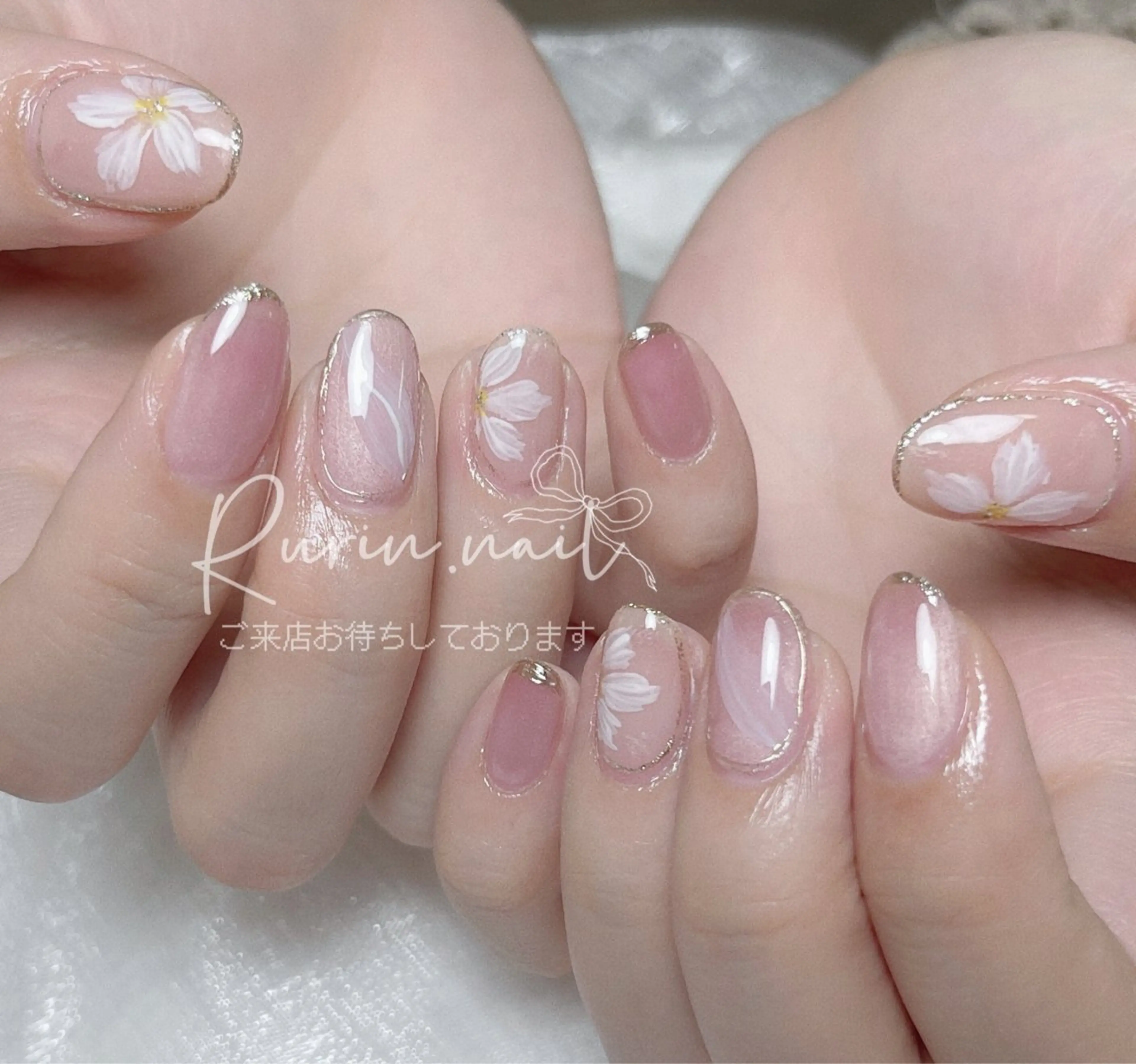 ネイル 春ネイル ハンドネイル ルリン サロン💅のネイルデザイン