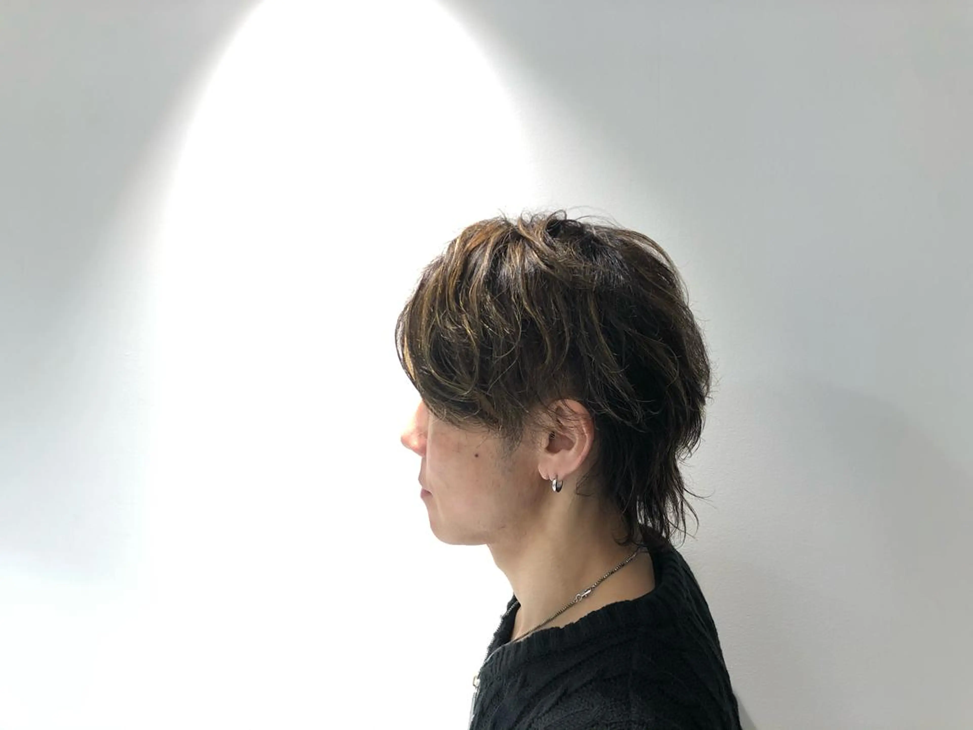 メンズカット+カラー+眉カットの写真