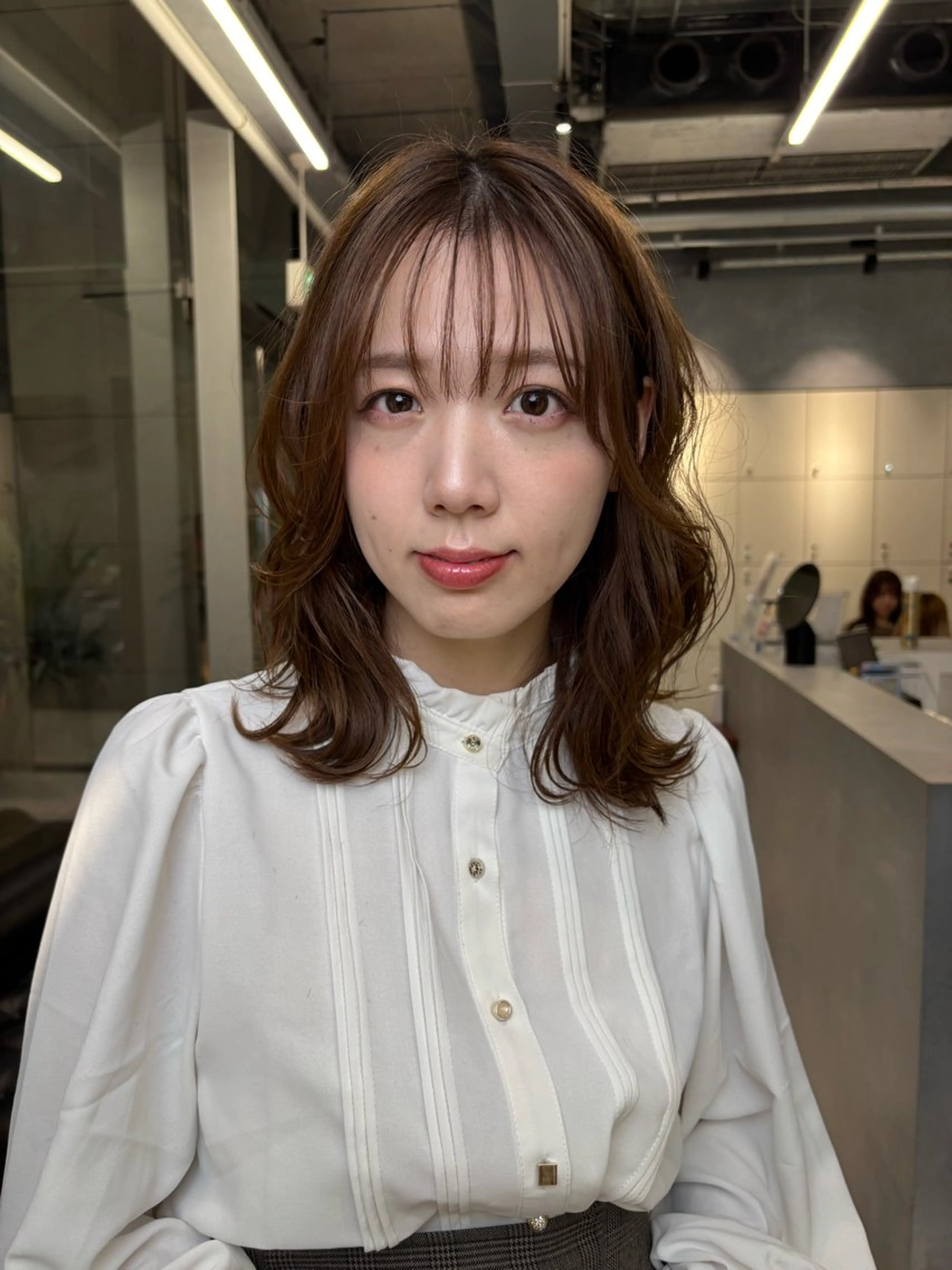 ミディアム 飯ヶ谷 成海のヘアスタイル