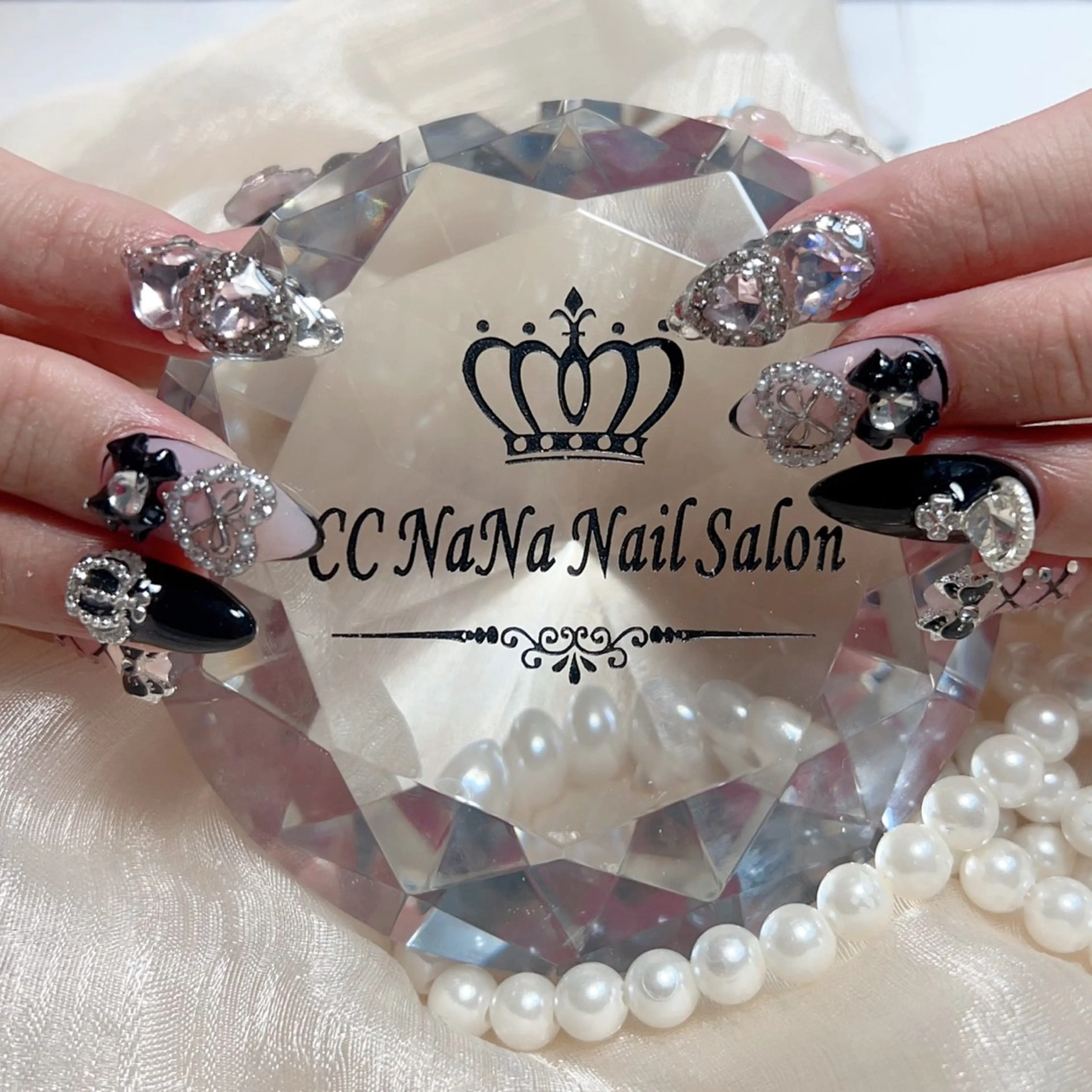 ネイル スカルプネイル ハンドネイル 💎CC・NaNa 韓国風ネイル🌙のネイルデザイン