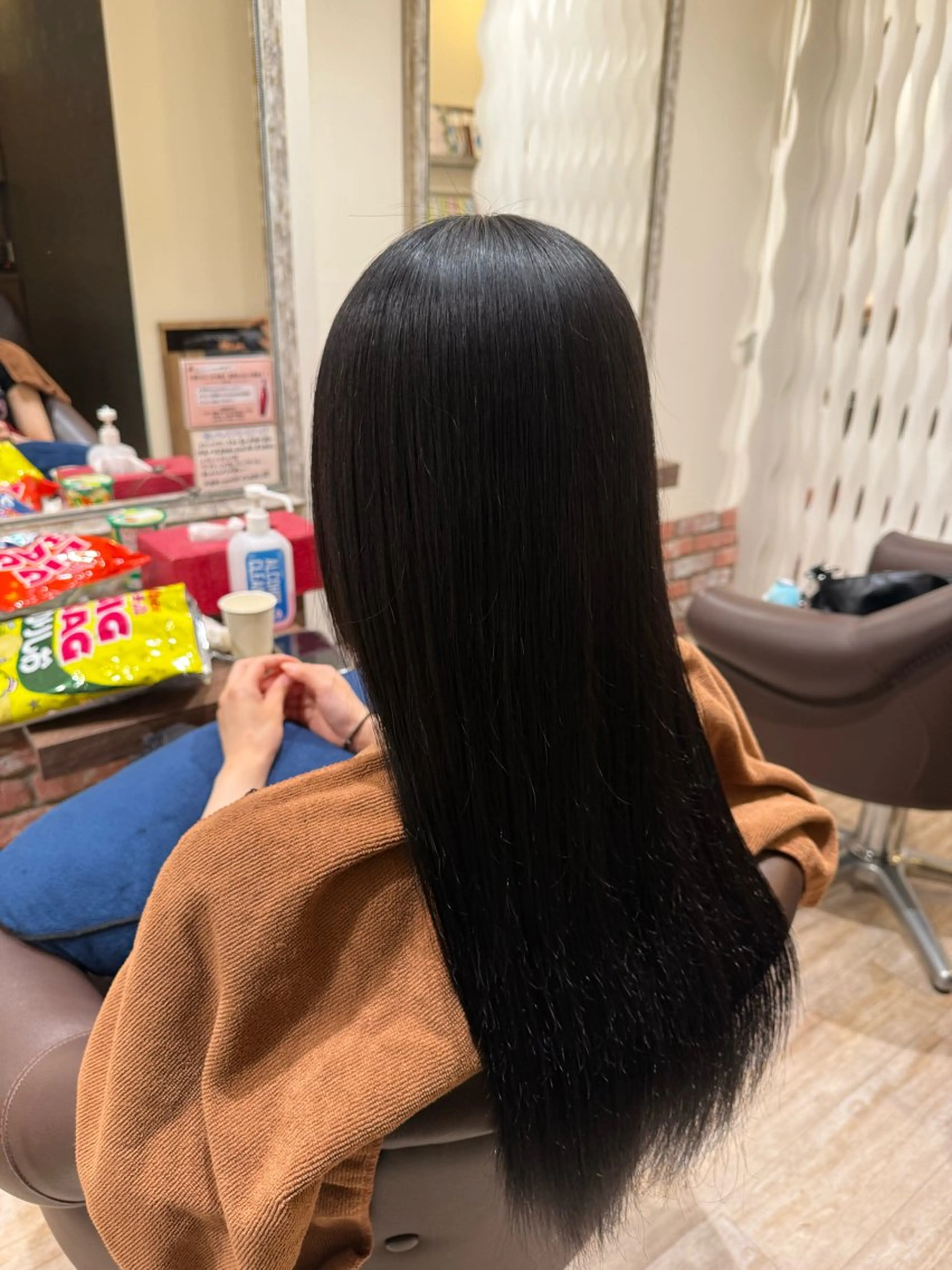 ロング 縮毛矯正 似合わせカットパーマ 長峯丈士のヘアスタイル