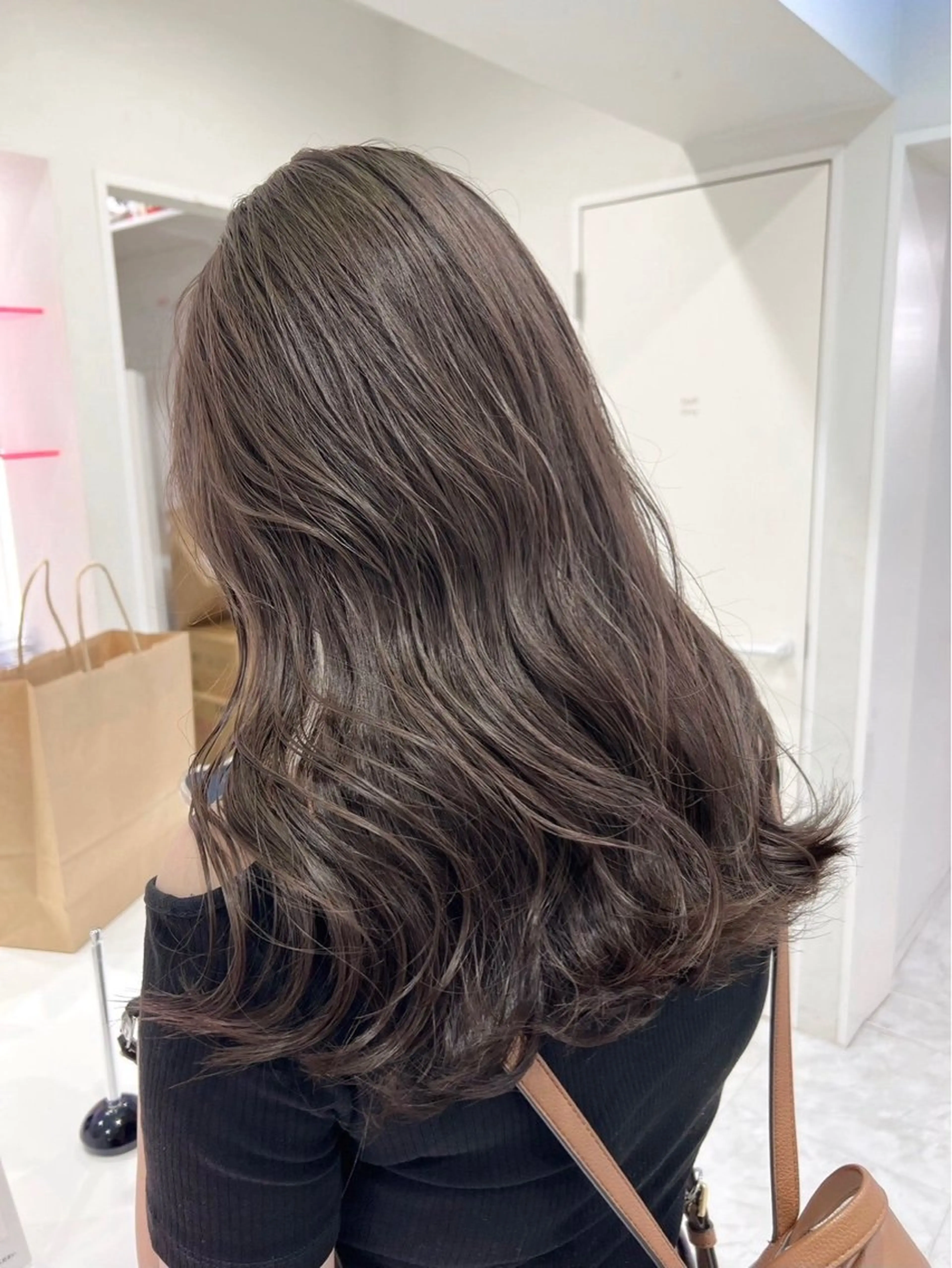 セミロング カラー 髪質改善 トリートメント 🐺メンズパーマ マッシュ　あさひ🐺のヘアスタイル