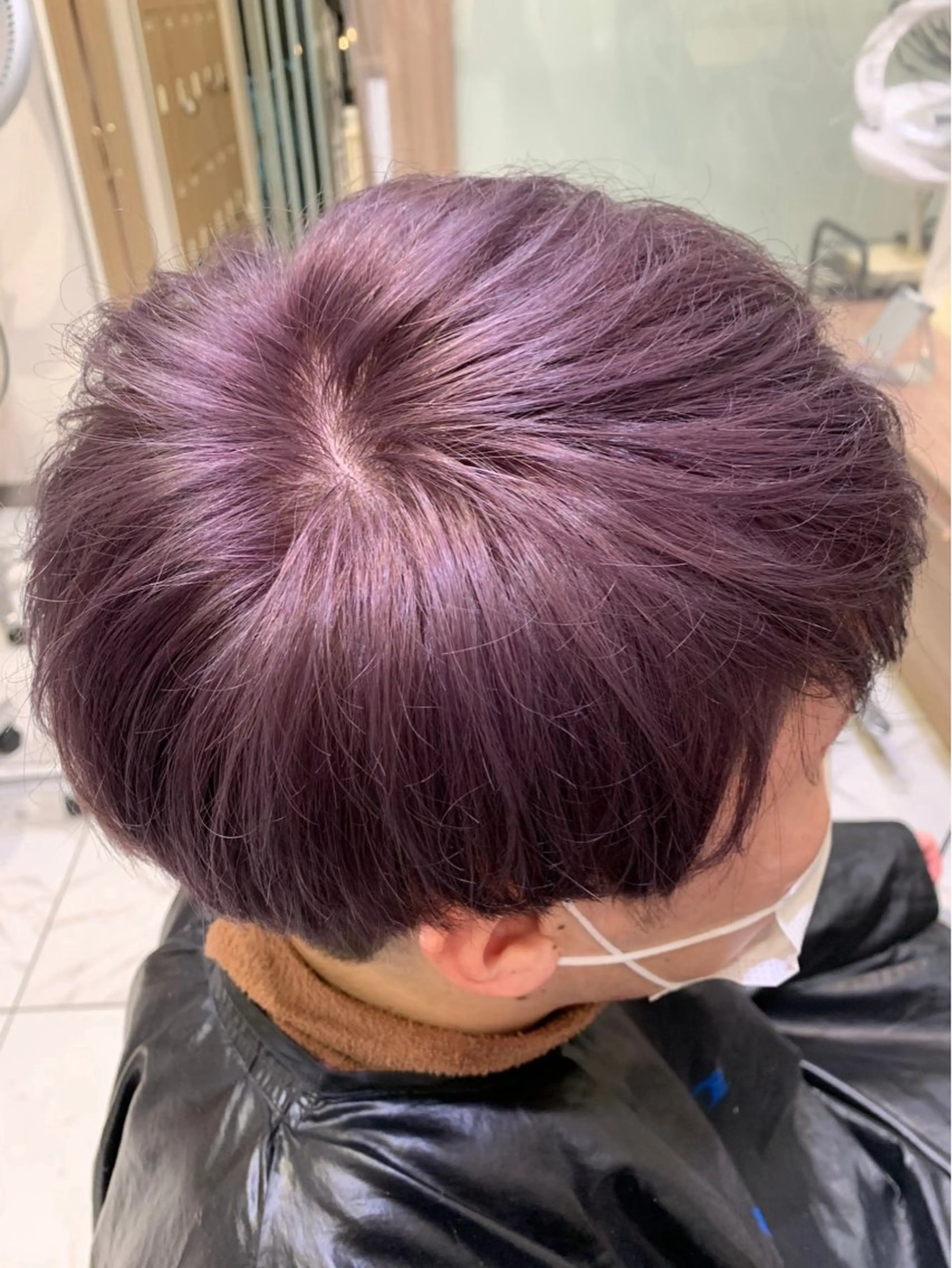 ショート パープルカラー ヘアカラー トリートメント 🍒柔らかモテカラー 🍒Ryugaのヘアスタイル