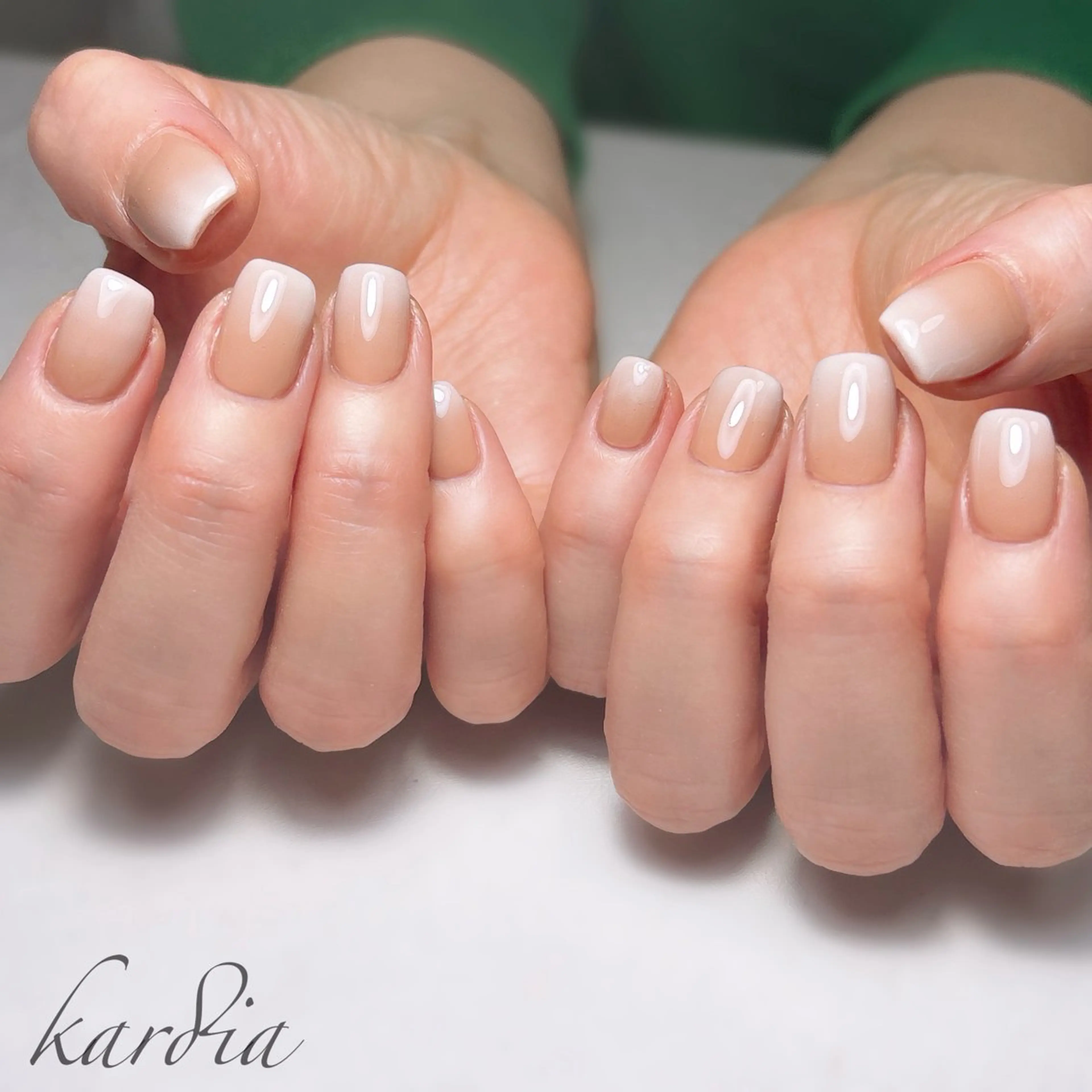 ネイル ハンドネイル καρδιά -ｶﾙﾃﾞｨｱ-のネイルデザイン