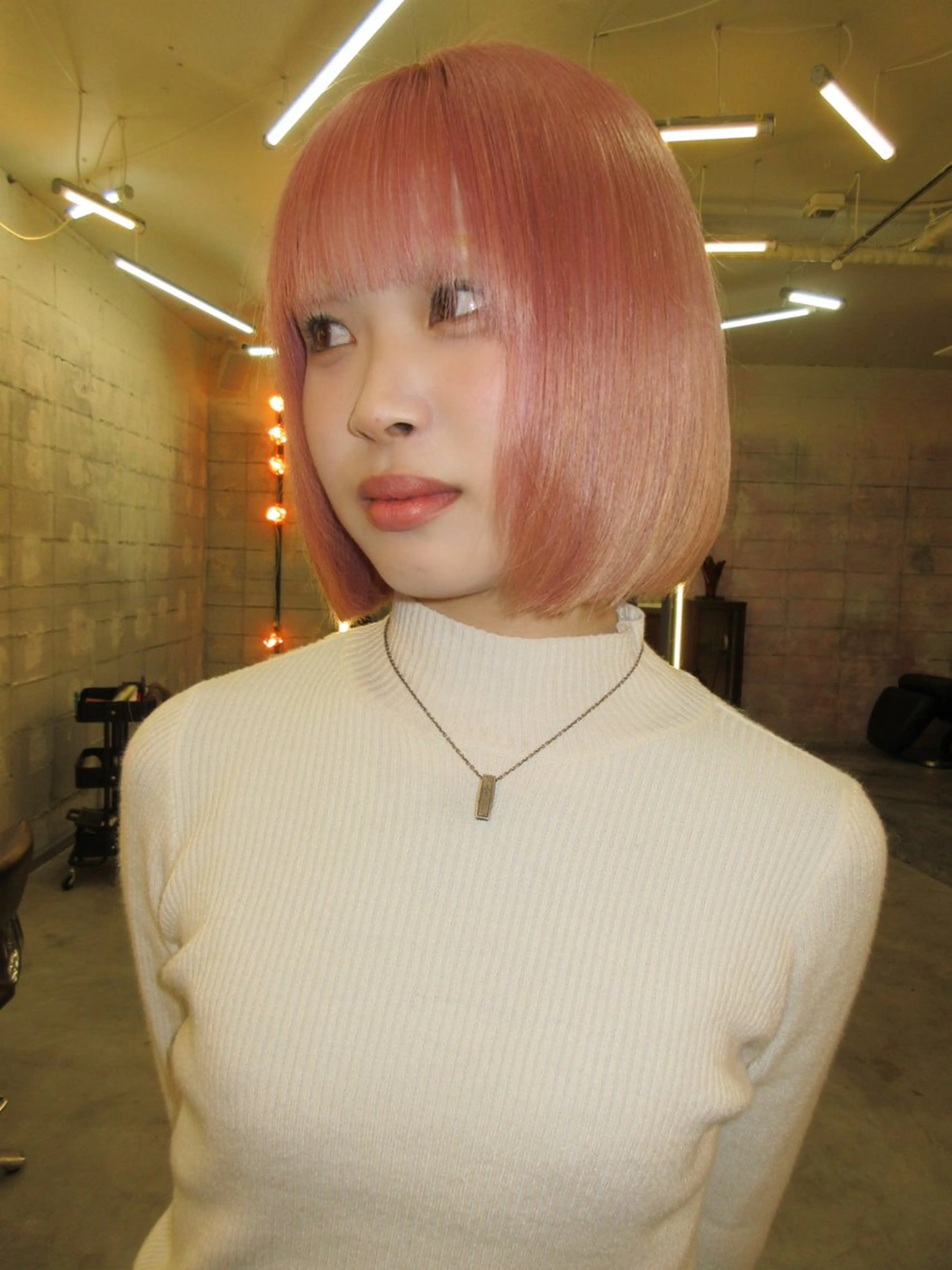 カラー ピンクカラー ヘアカラー Yaya ヤヤ / HACO+のヘアスタイル