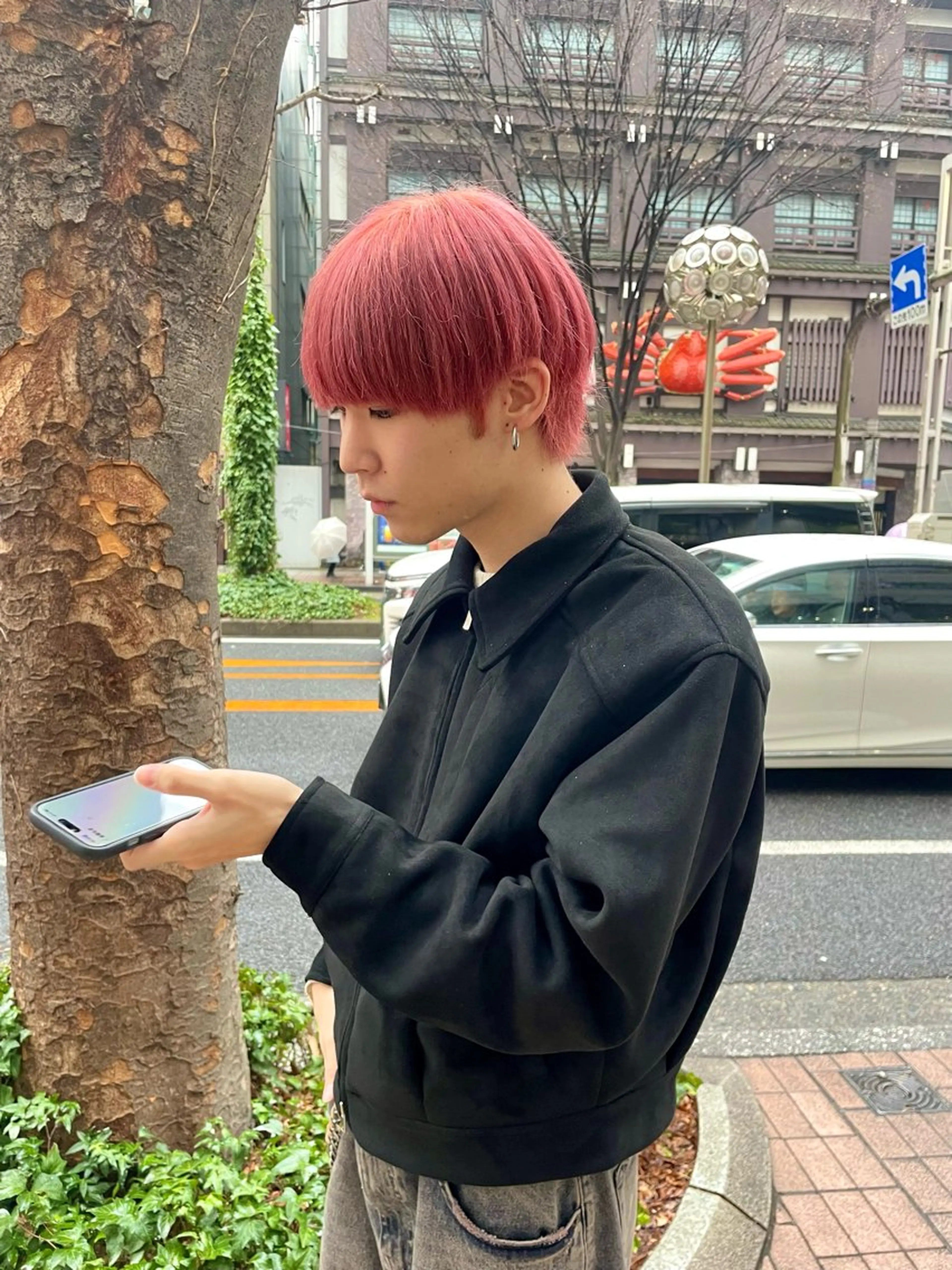 ショート カラー メンズ ミユル/ ブリーチカラー🎀✨のヘアスタイル