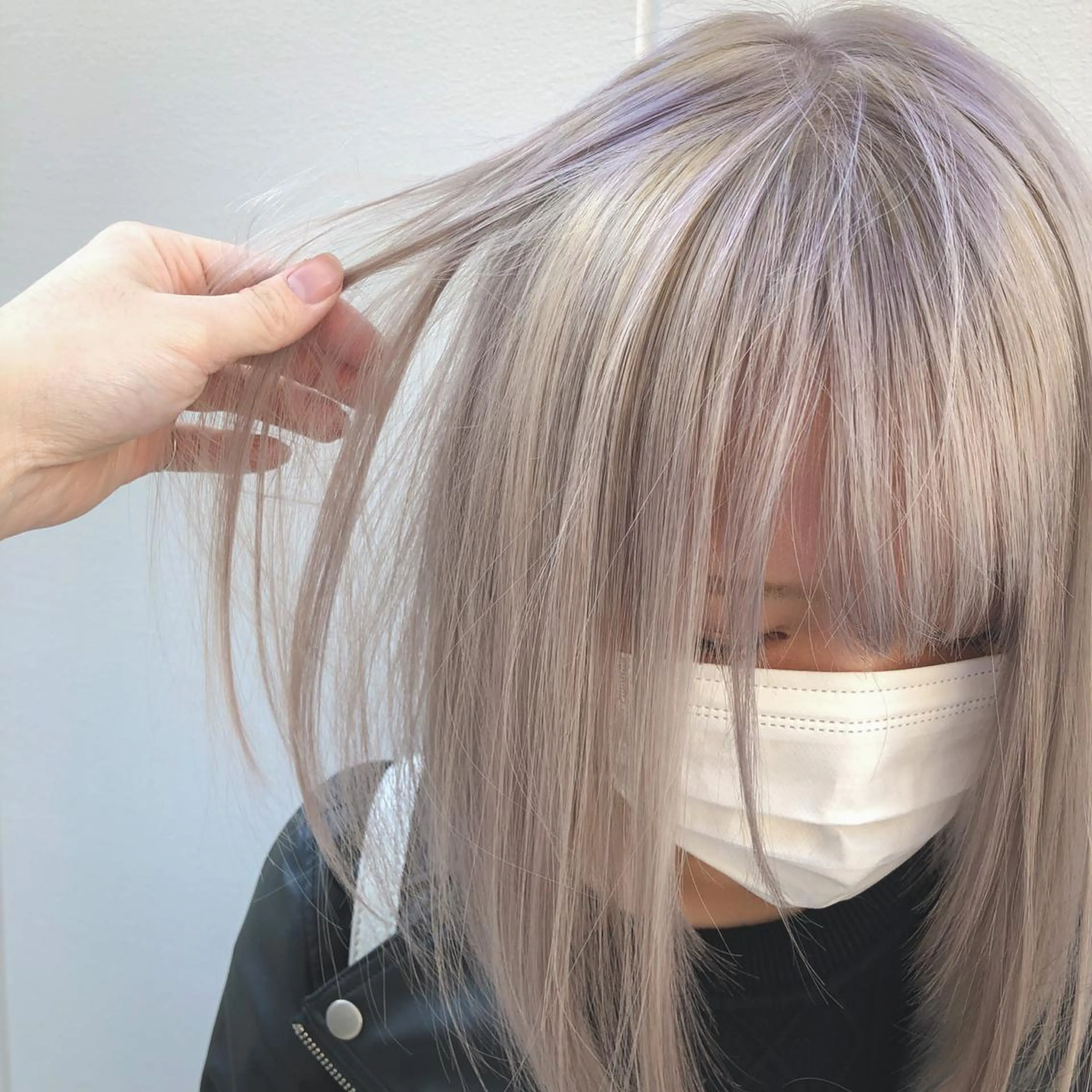 ミディアム カラー ヘアアレンジ ブリーチ/美髪矯正 垢抜けヘア/そらのヘアスタイル