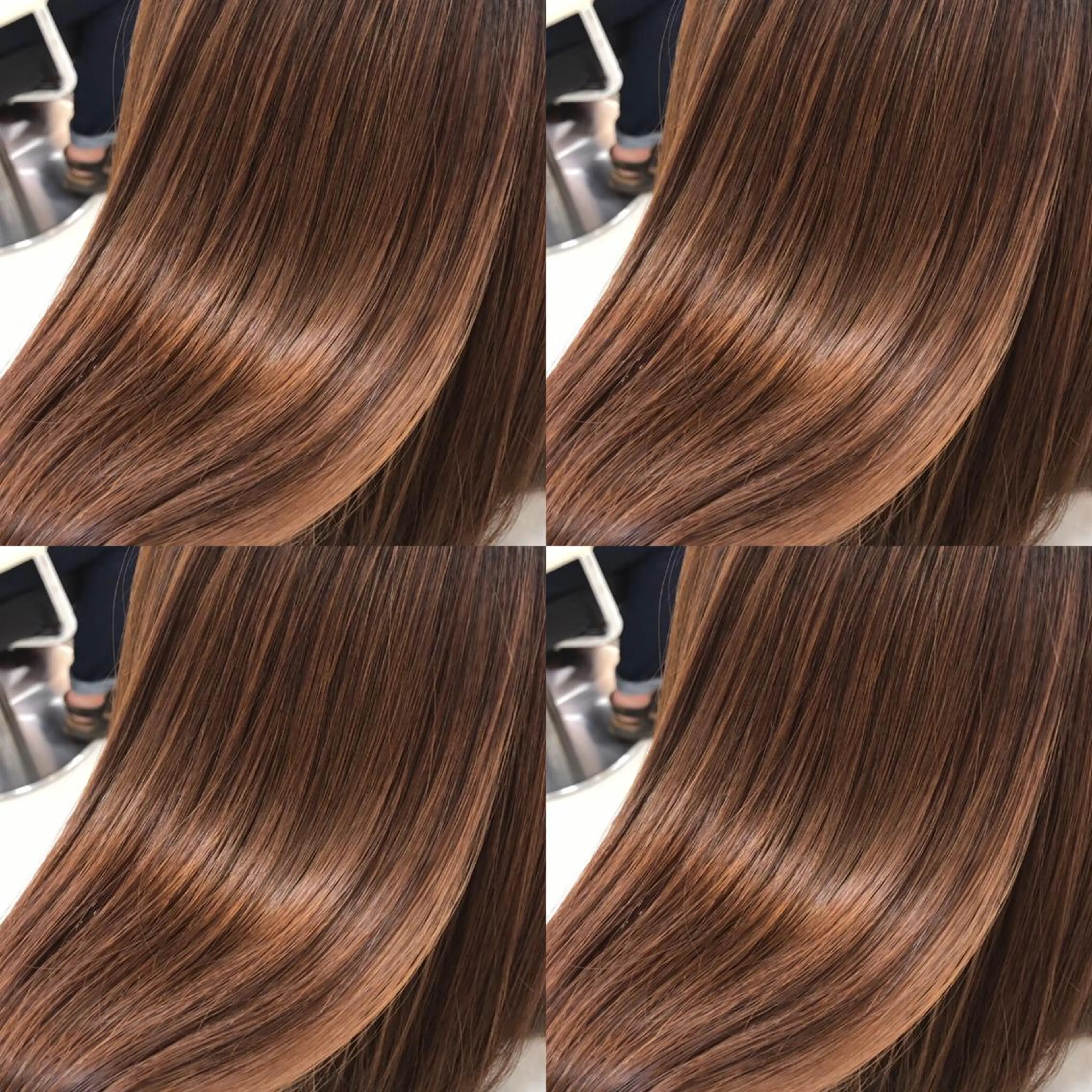 ロング アッシュ 学生 レイヤーカット 縮毛矯正 トリートメント Ash 山田 勇太のヘアスタイル