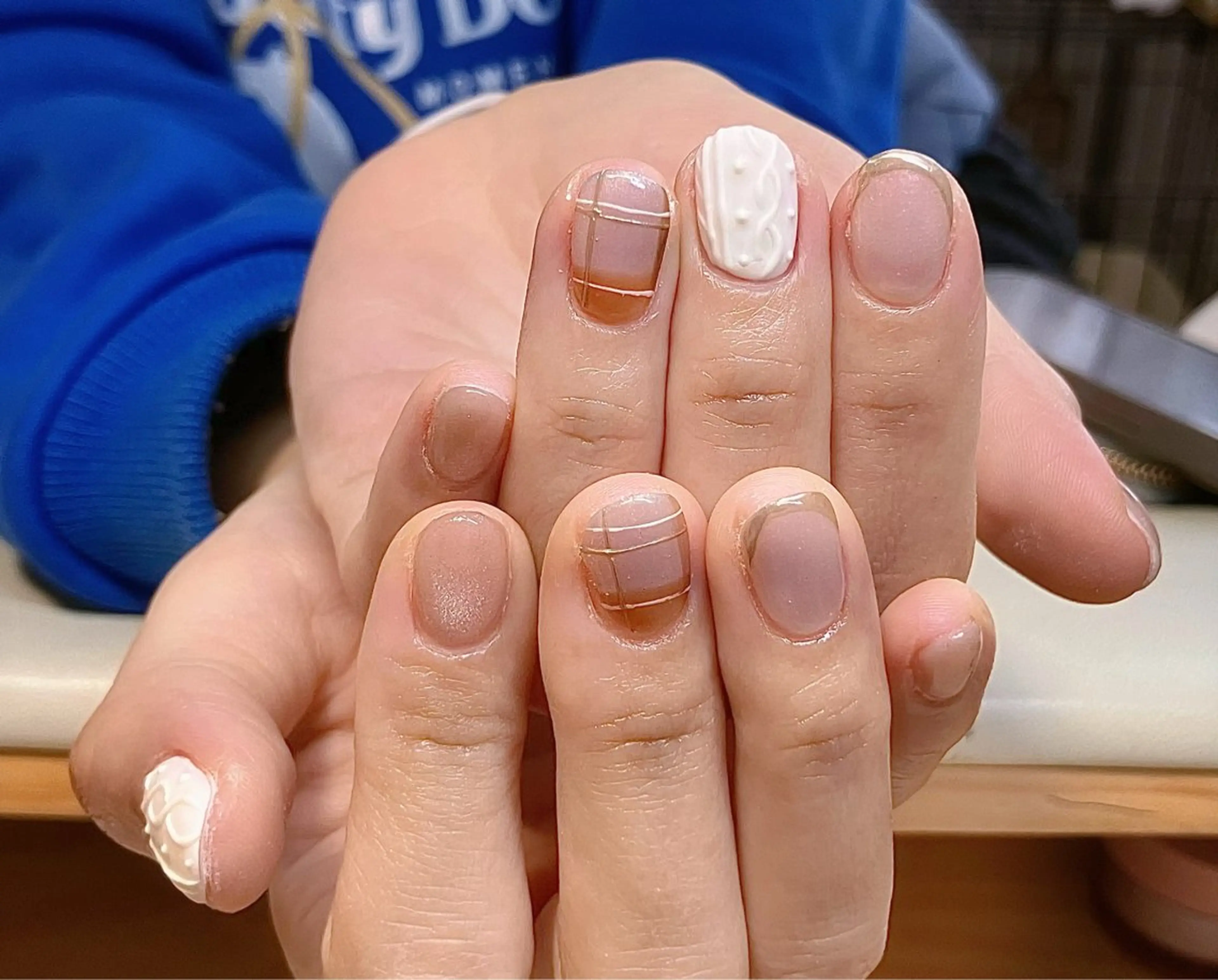 ネイル アートネイル キラキラネイル マグネットネイル 大理石ネイル(マーブル) ミラーネイル ハンドネイル RinRin　nail所属・孔 ジンシェンのネイルデザイン
