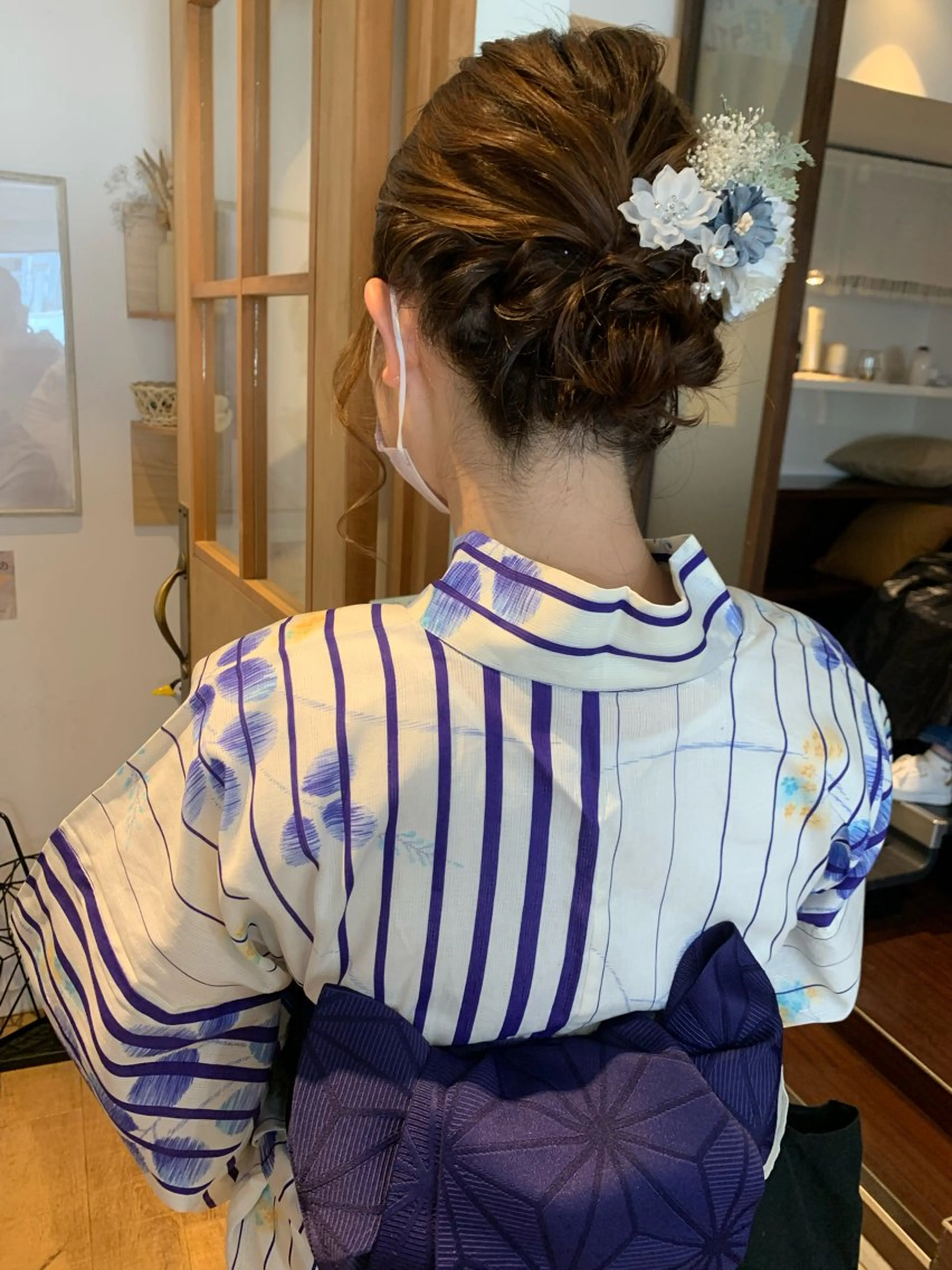 セミロング ヘアアレンジ ヘアセット 庄司 沙羅のヘアスタイル