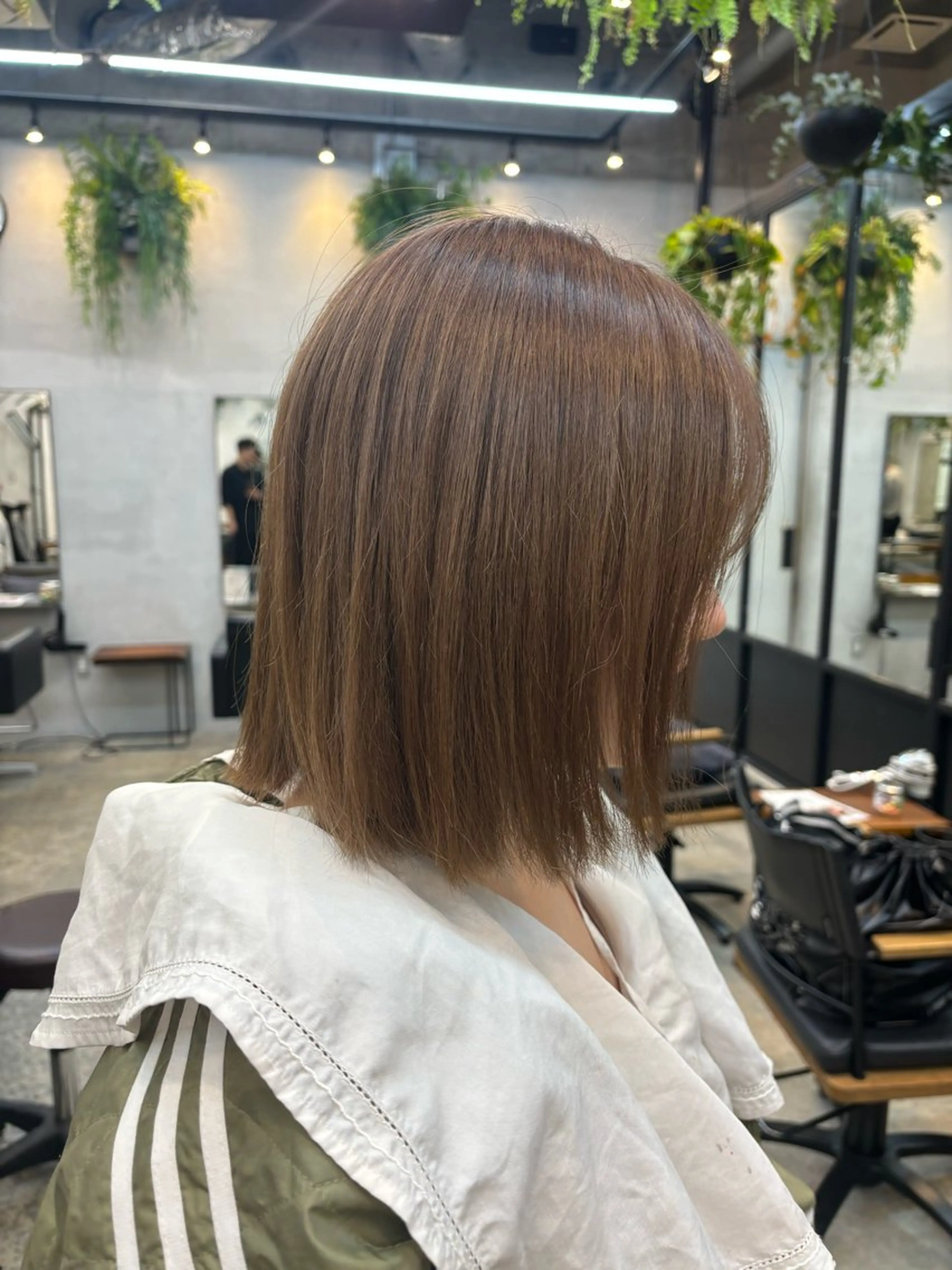 ミディアム カラー 透明感カラー 清野　花音 ／透明感カラー⟡.·のヘアスタイル