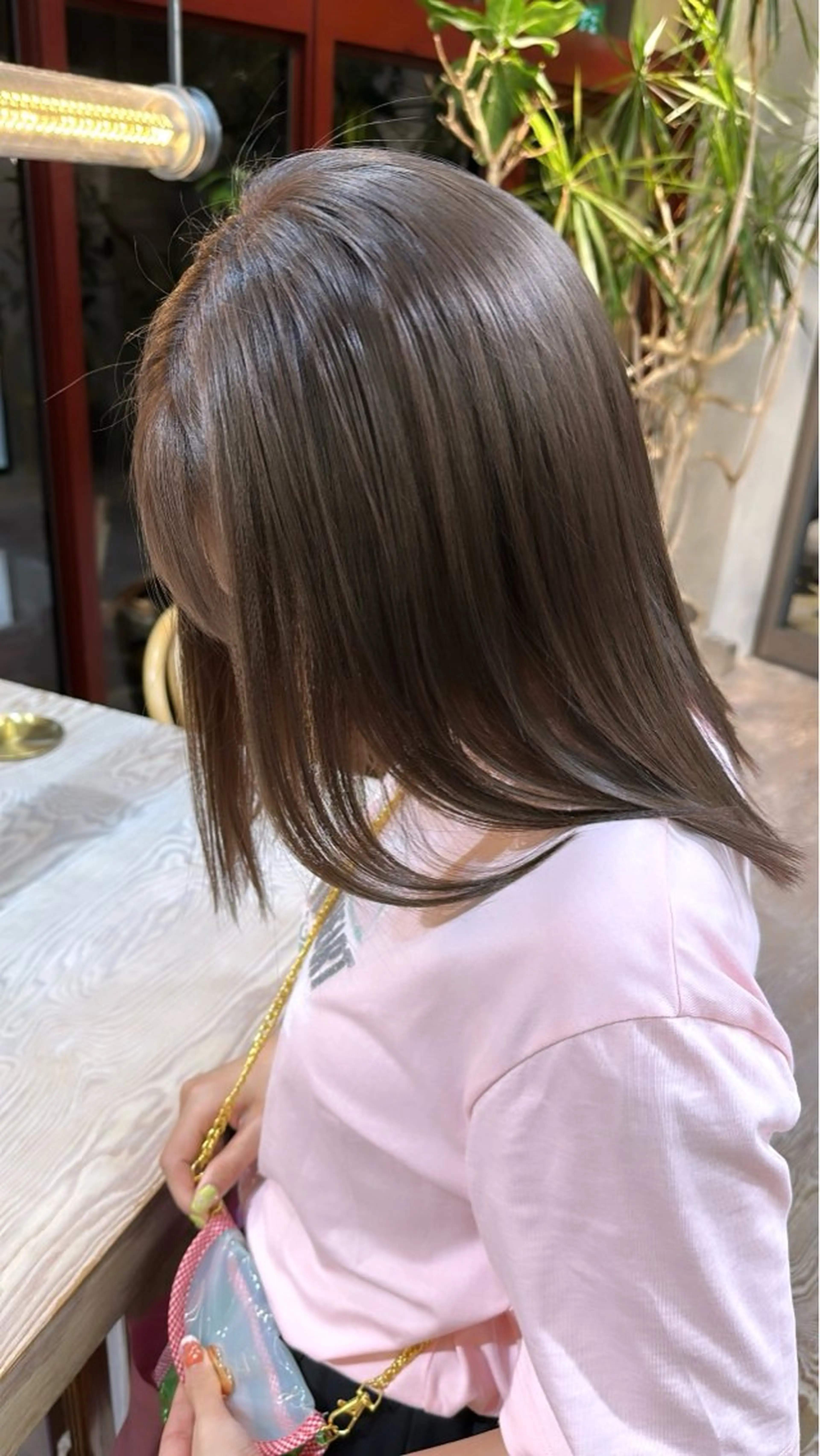 ミディアム カラー ヘアカラー トリートメント 色落ち綺麗透明感カラ /ボブ/ナカツヒカルのヘアスタイル