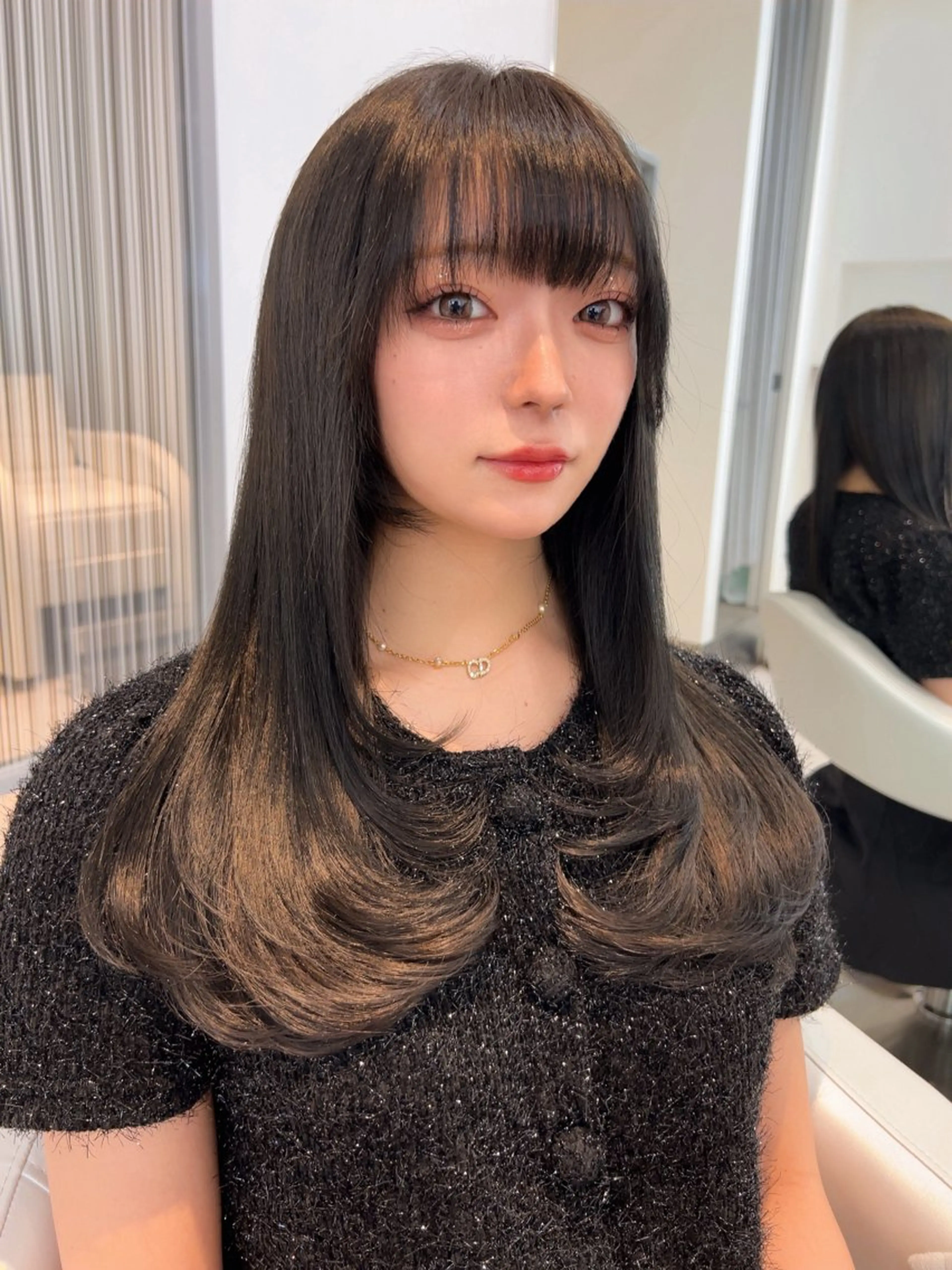 ロング カット ヘアカラー トリートメント ✨上品可愛い 時短艶髪/後藤✨のヘアスタイル