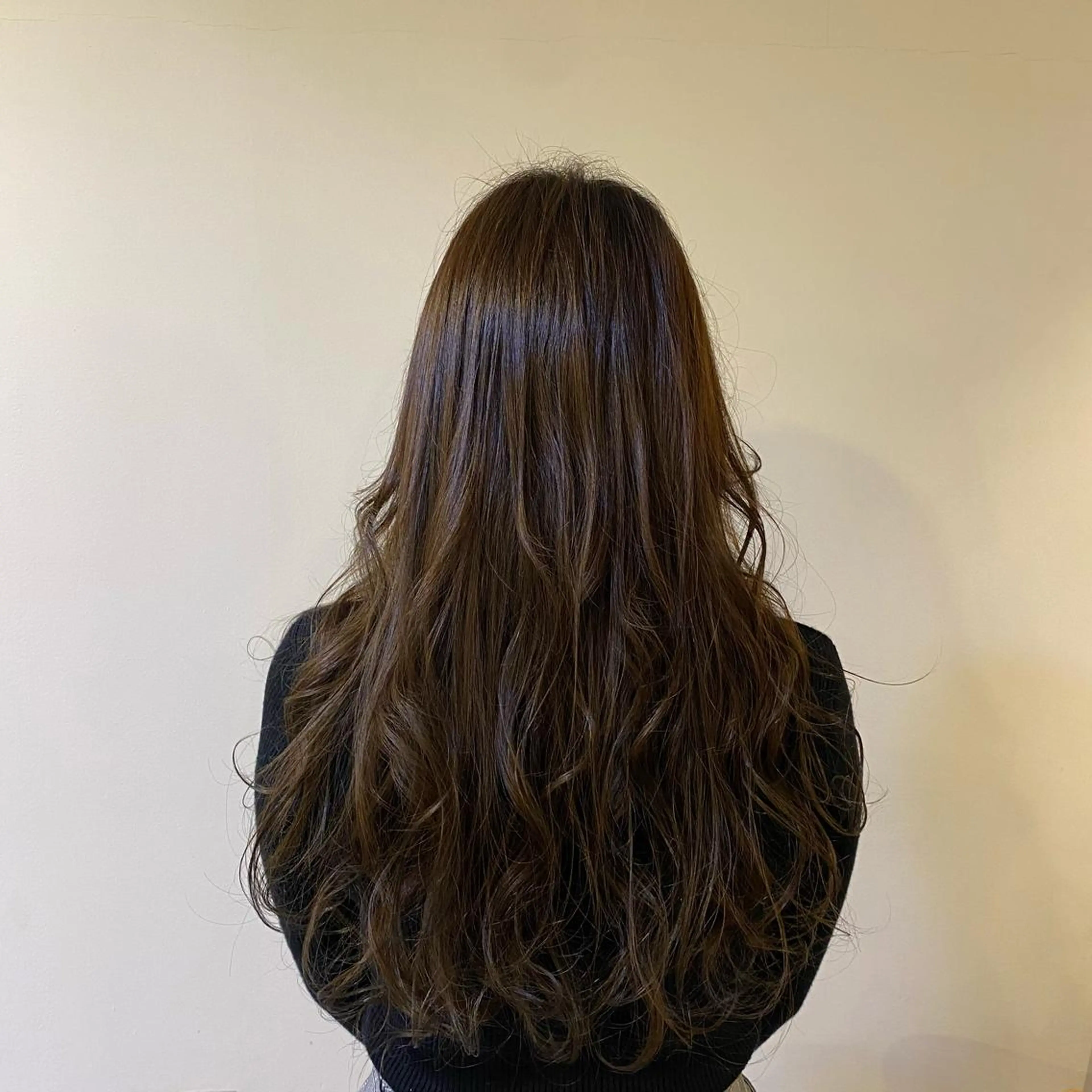 ロング アッシュ アッシュブラウン ヘアカラー トリートメント geep Ryoyaのヘアスタイル