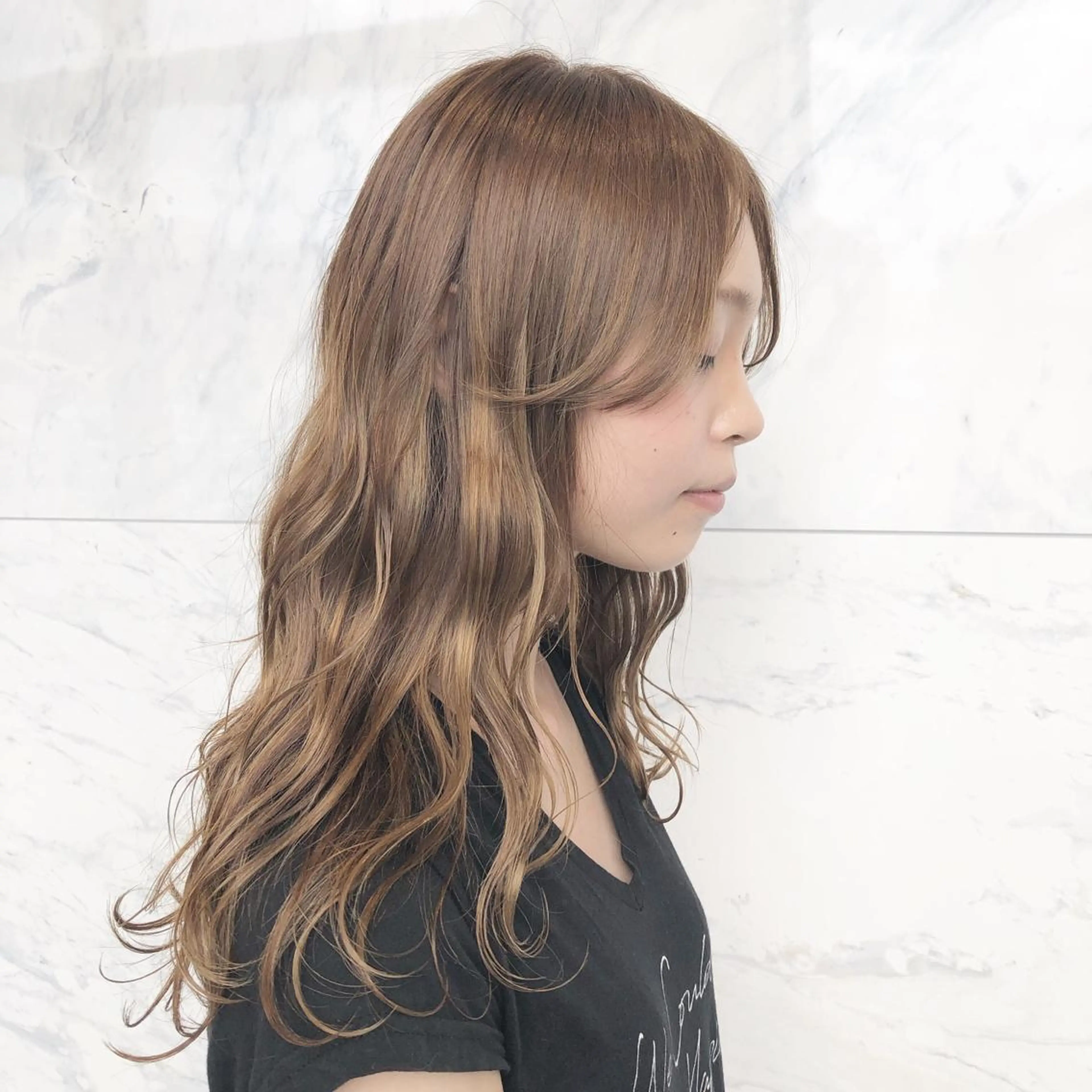 ロング カラー ヘアアレンジ 吉野 優子のマツエク・マツパデザイン