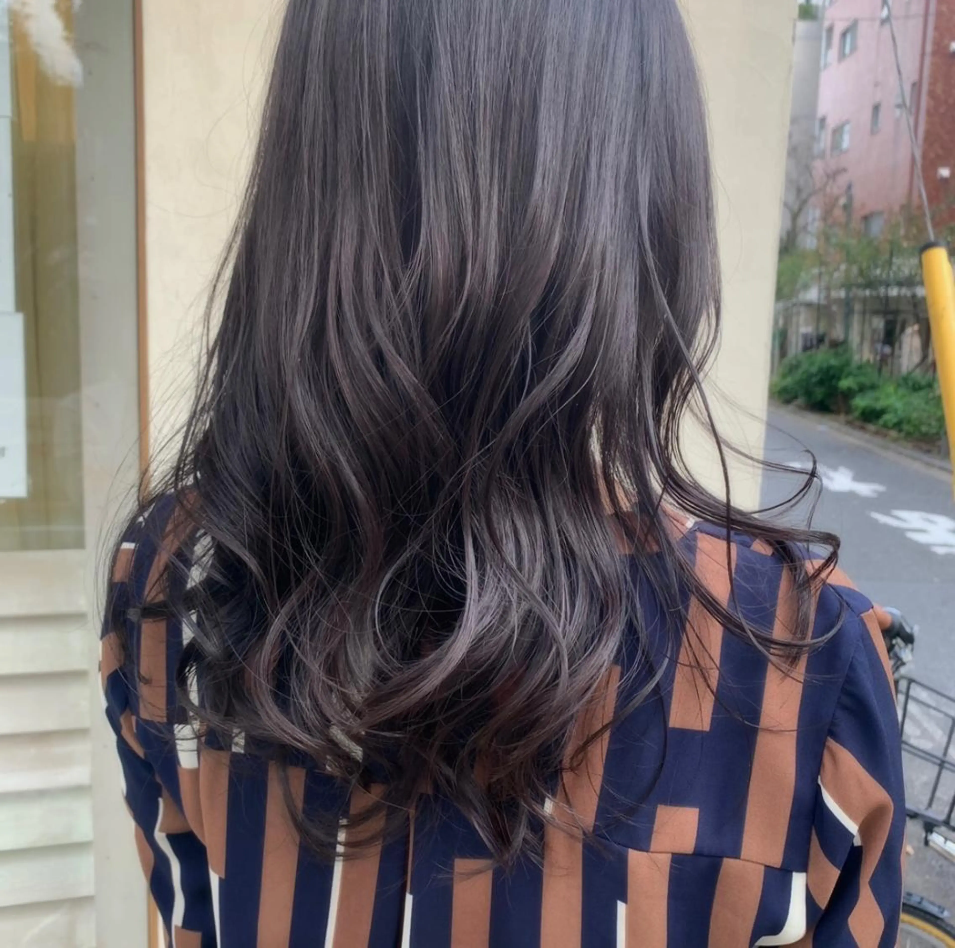 ロング カラー ココアグレージュ グレージュ カット ヘアカラー トリートメント ボブ/縮毛矯正 /佐藤　奈巳のヘアスタイル