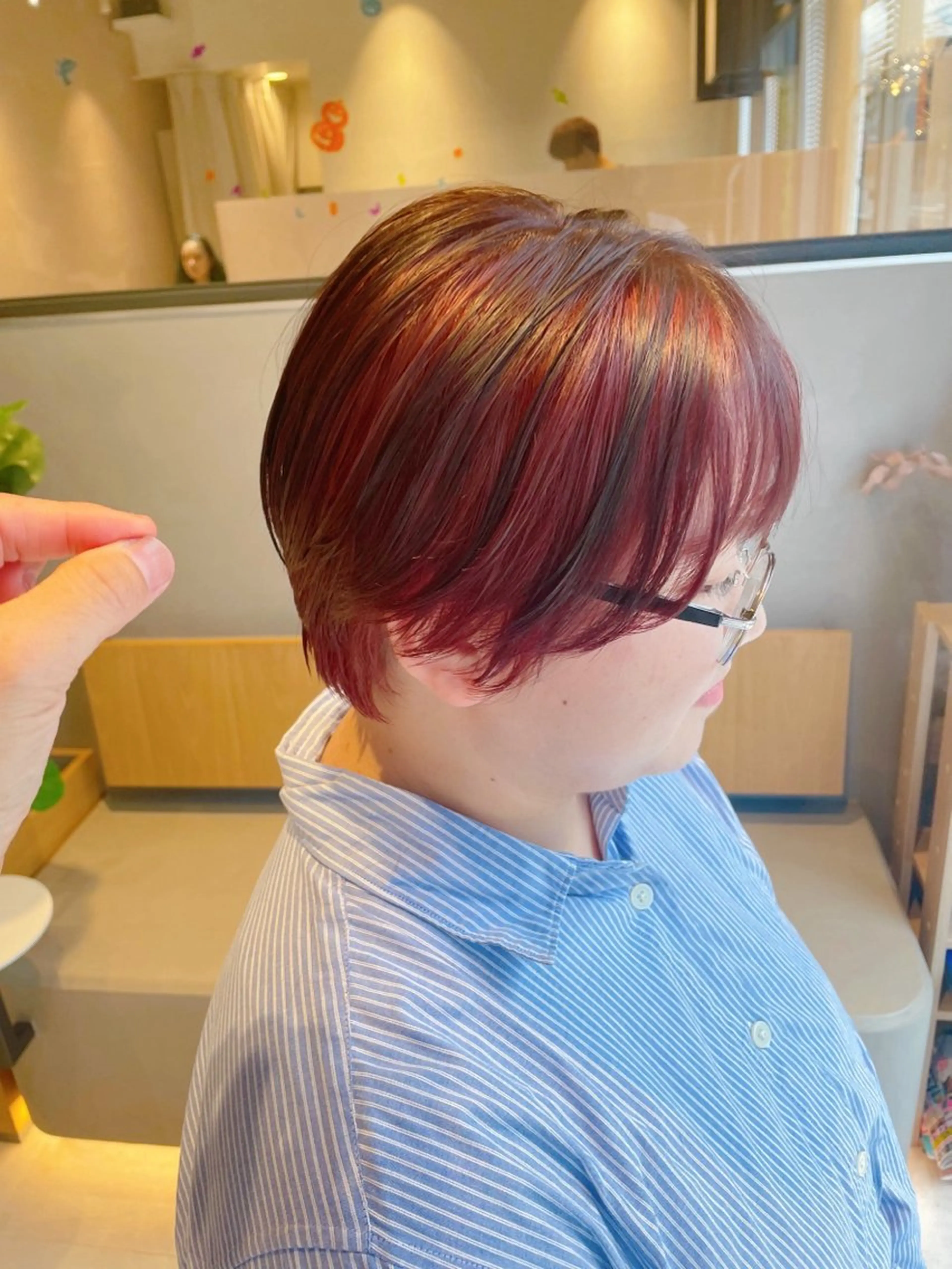 ショート カラー カット ヘアカラー Le rond所属・透明感艶カラー 城間晴人のヘアスタイル