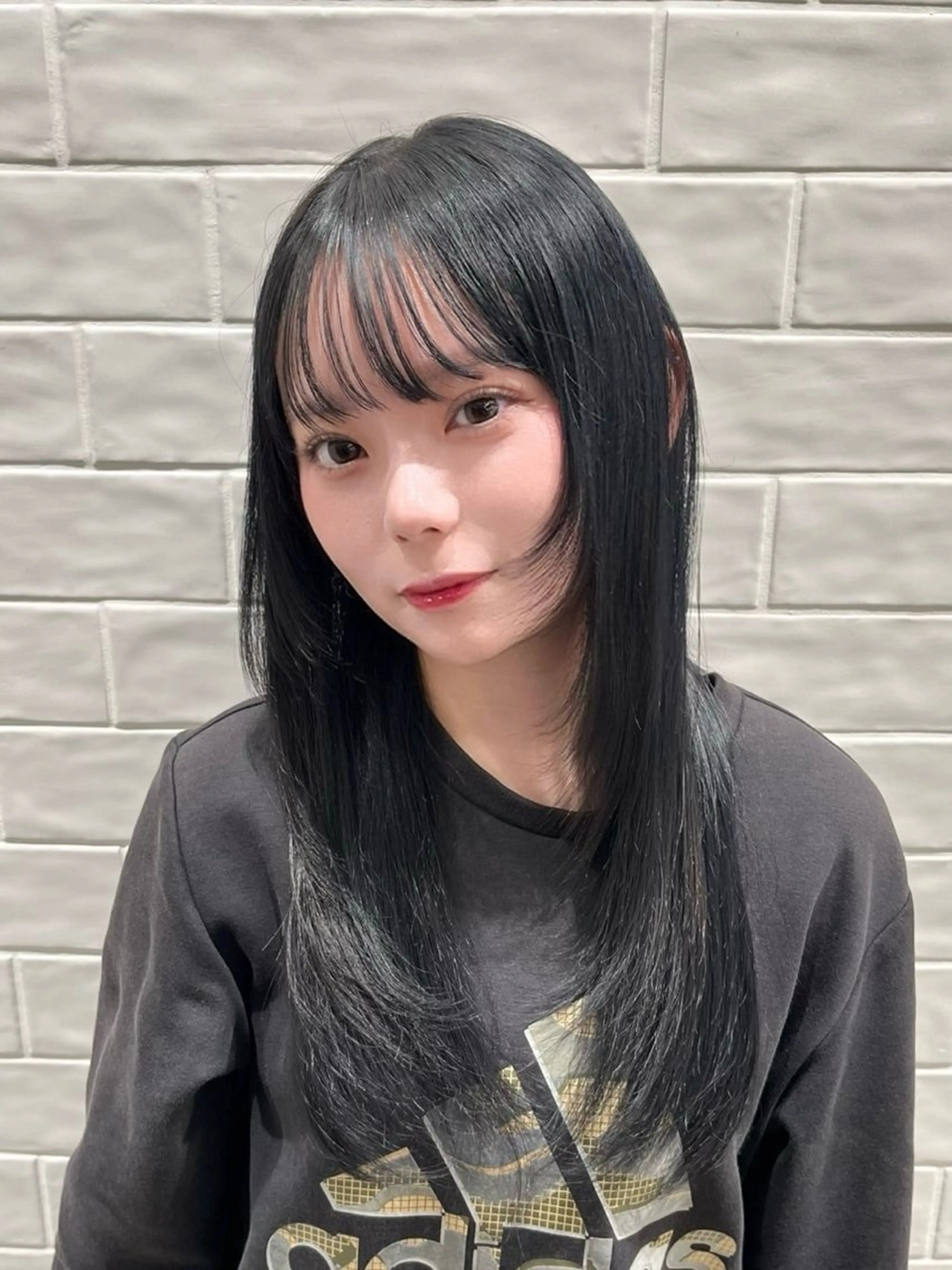 セミロング カラー ヘアアレンジ 透明感カラー stair：case 💟川部　陽子💟のヘアスタイル