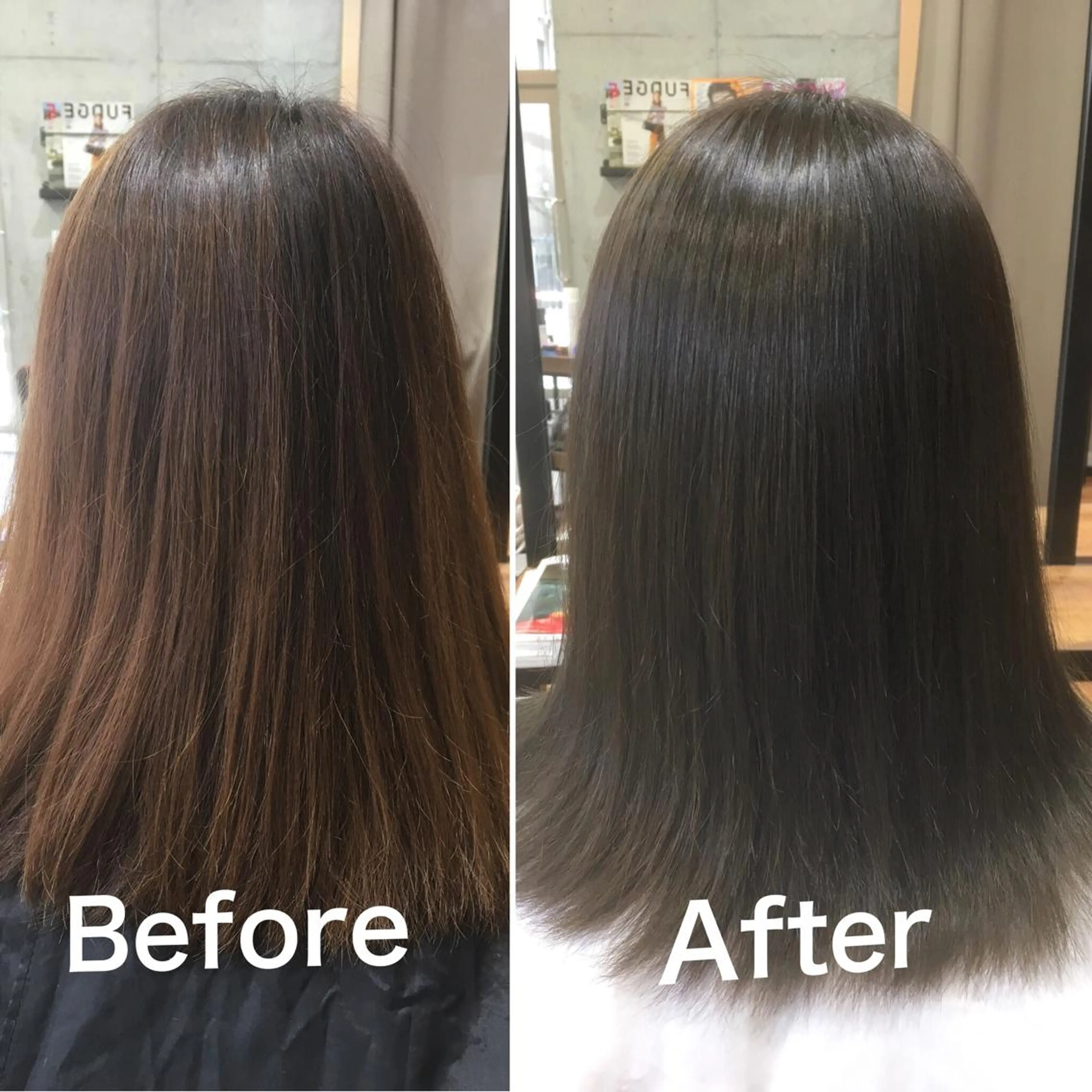 カラー アディクシーカラー 透明感カラー オレンジ カット トリートメント 佐瀬竜矢PRIMAL /portのヘアスタイル