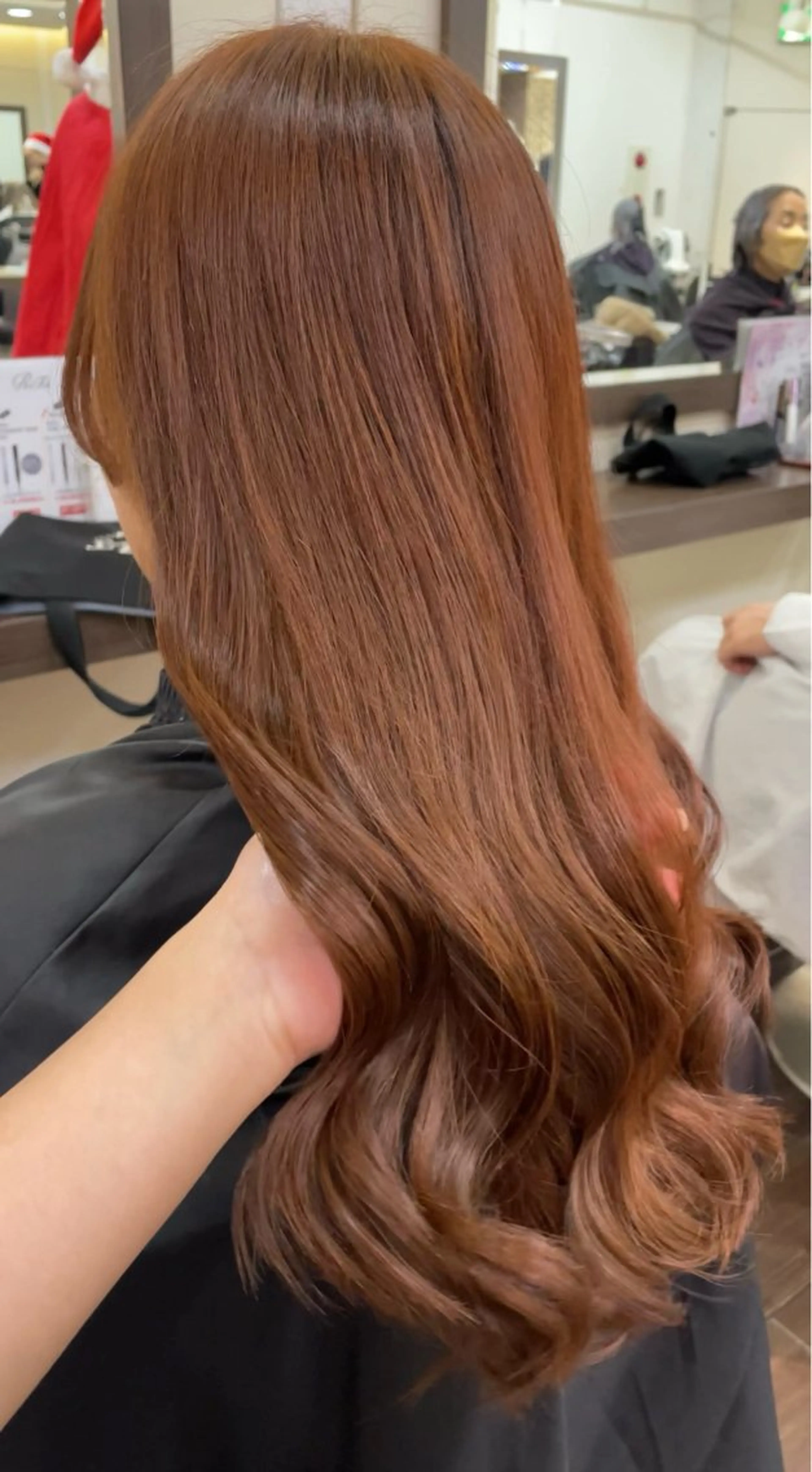 カラー ブリーチ ダブルカラー ハイトーンカラー ブリーチなしカラー オレンジ ヘアカラー メンズ/ブリーチなし サクラ🌸のヘアスタイル