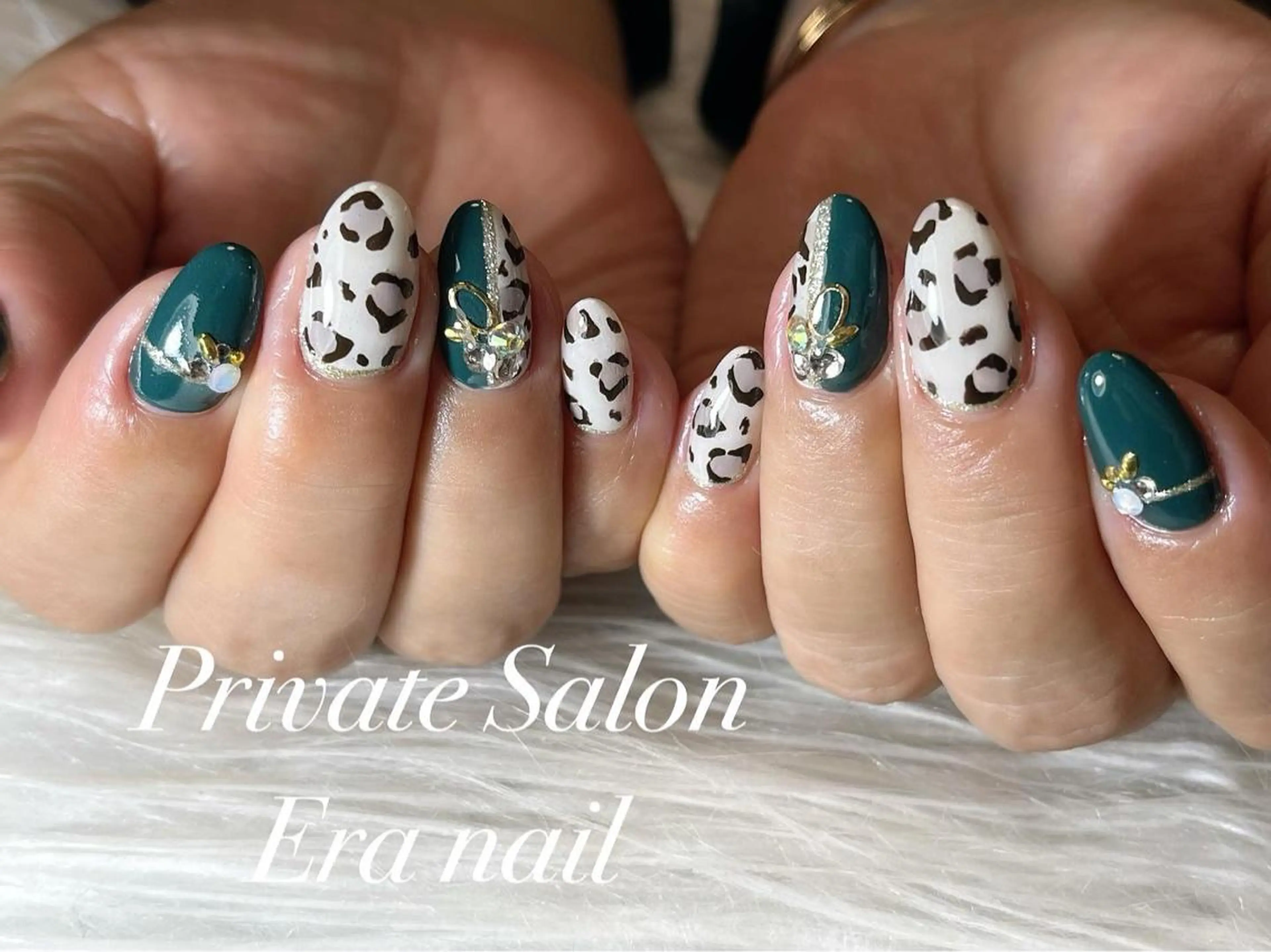 ネイル アニマル柄 持ち込み Era nailのネイルデザイン