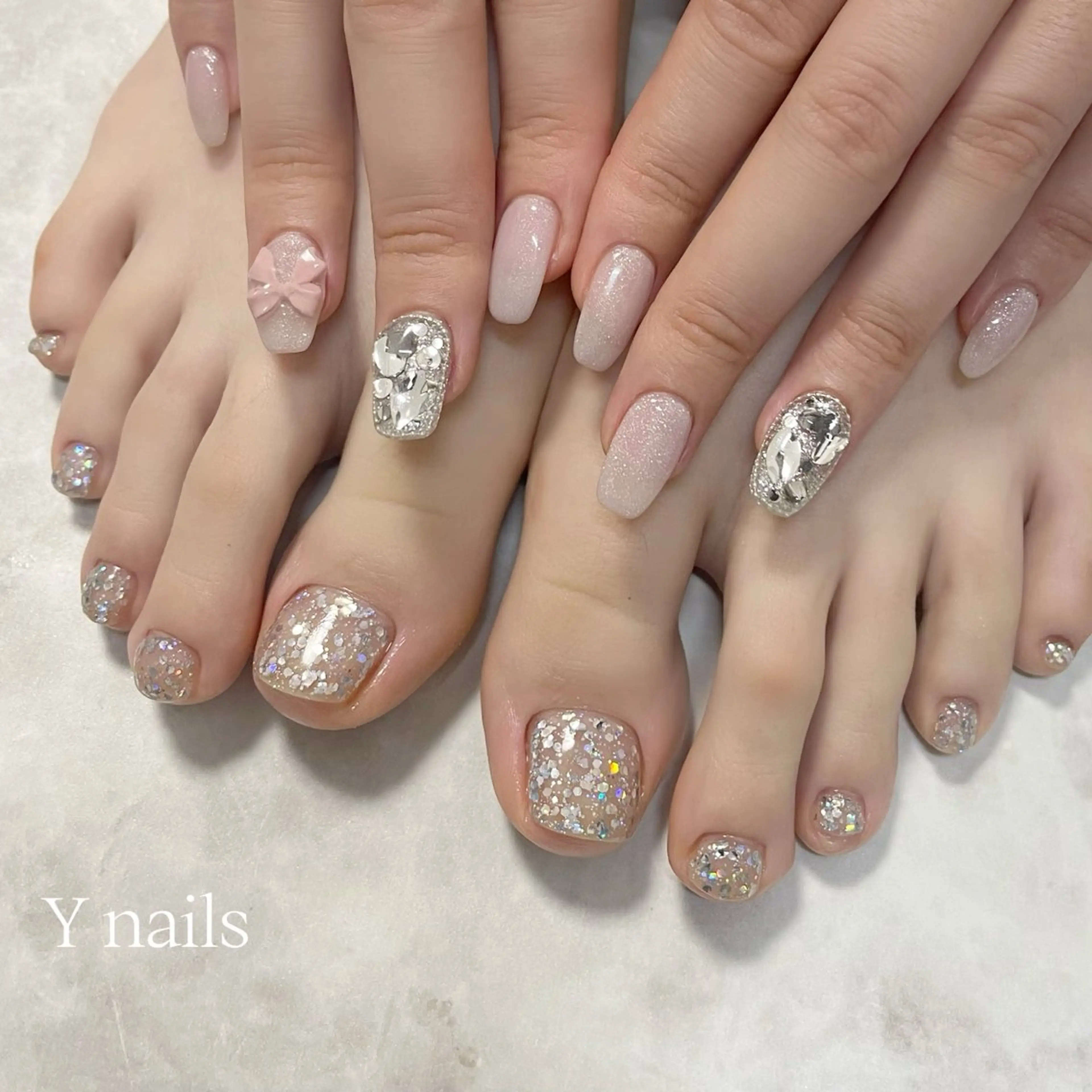 ネイル フットネイル シンプルネイル 桜井 Y nailsのネイルデザイン
