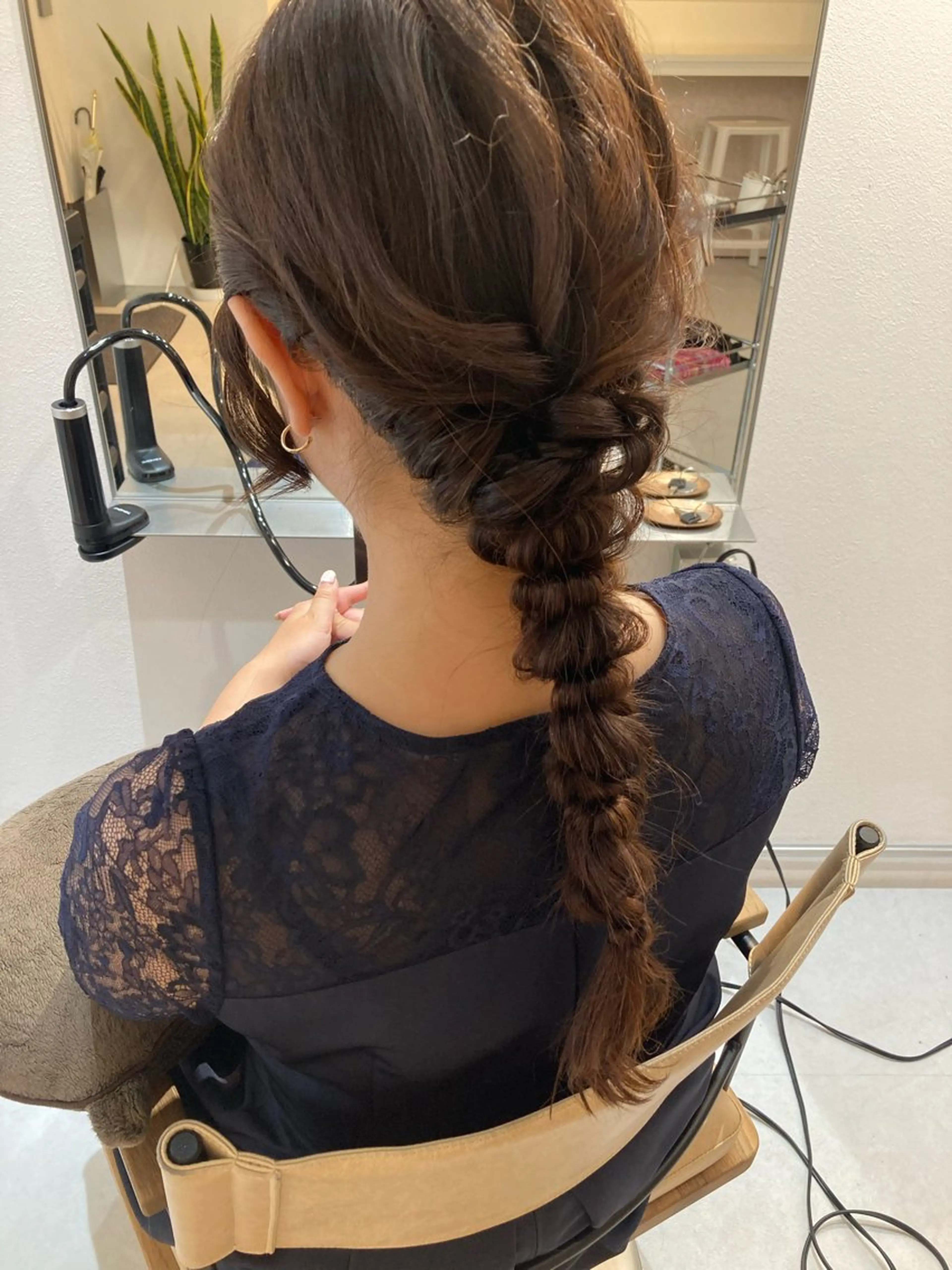 ロング ヘアセット ✨色持ちの良い艶 カラー✨蟹江真世のヘアスタイル