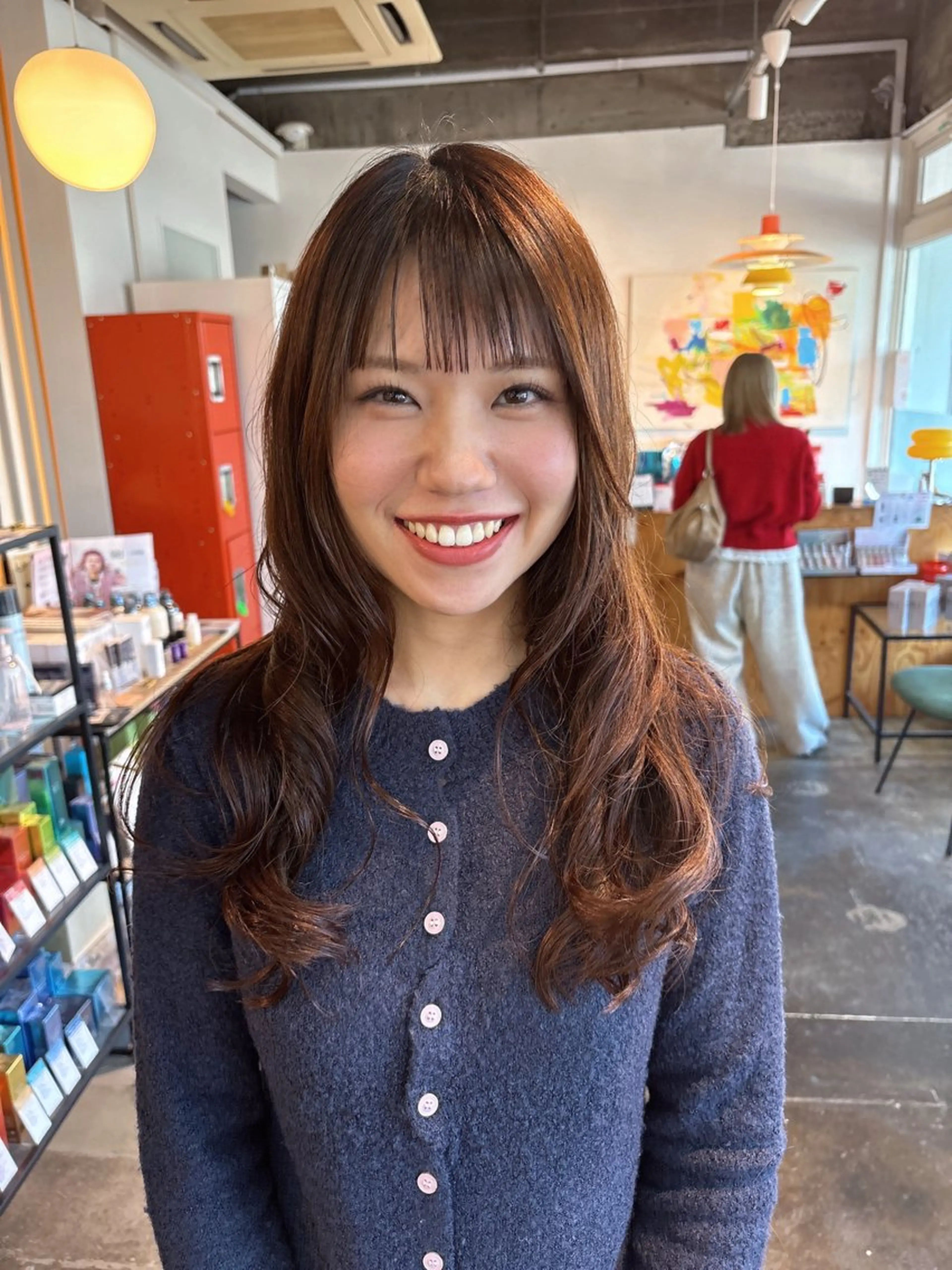 ロング パーマ ブリーチ 透明感shihoのヘアスタイル