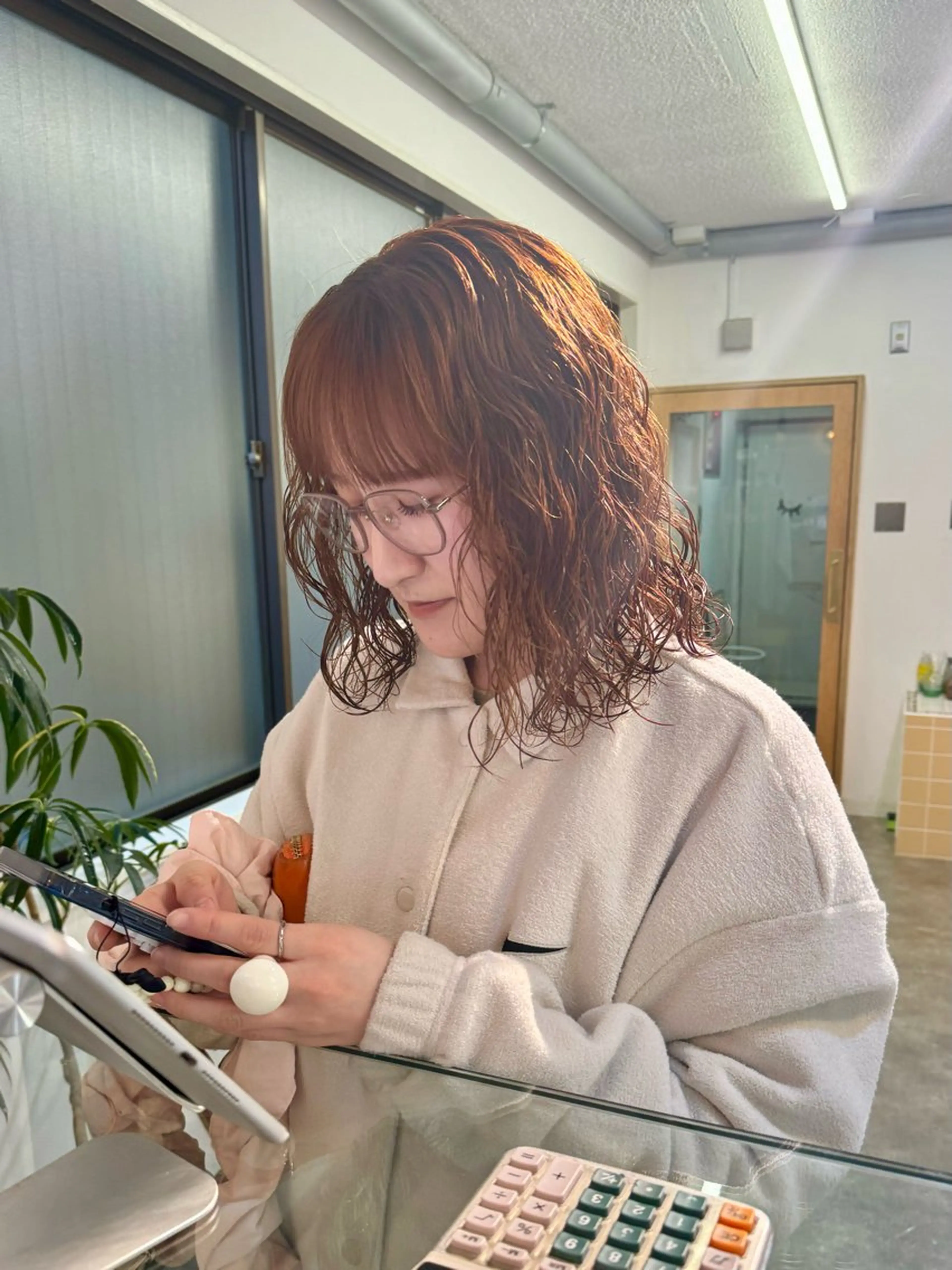 ミディアム パーマ カット パーマ Seeknext // Rukaのヘアスタイル