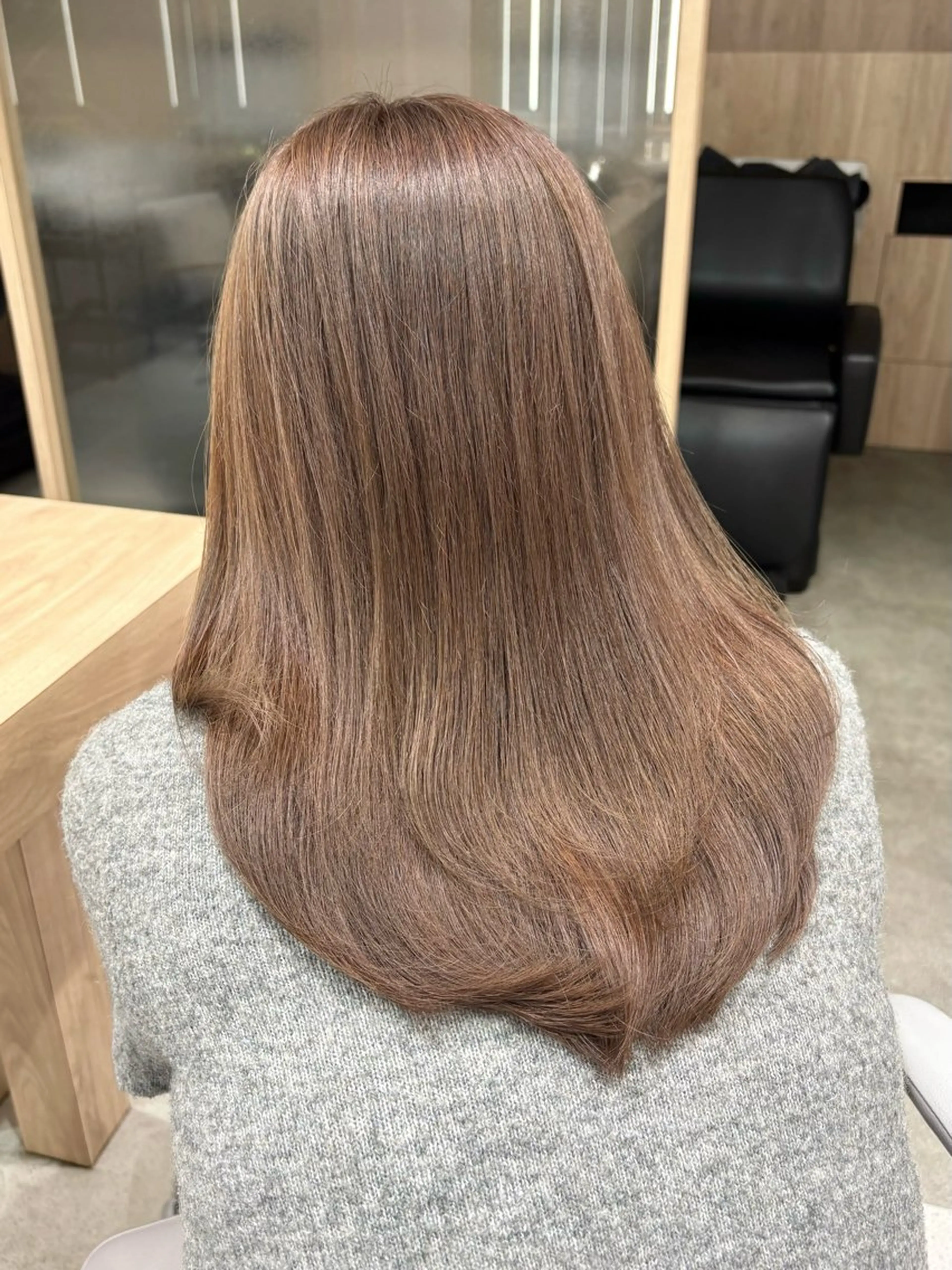 ロング ヘアカラー トリートメント 美髪縮毛矯正/ ケアカラー🍓KAEのヘアスタイル