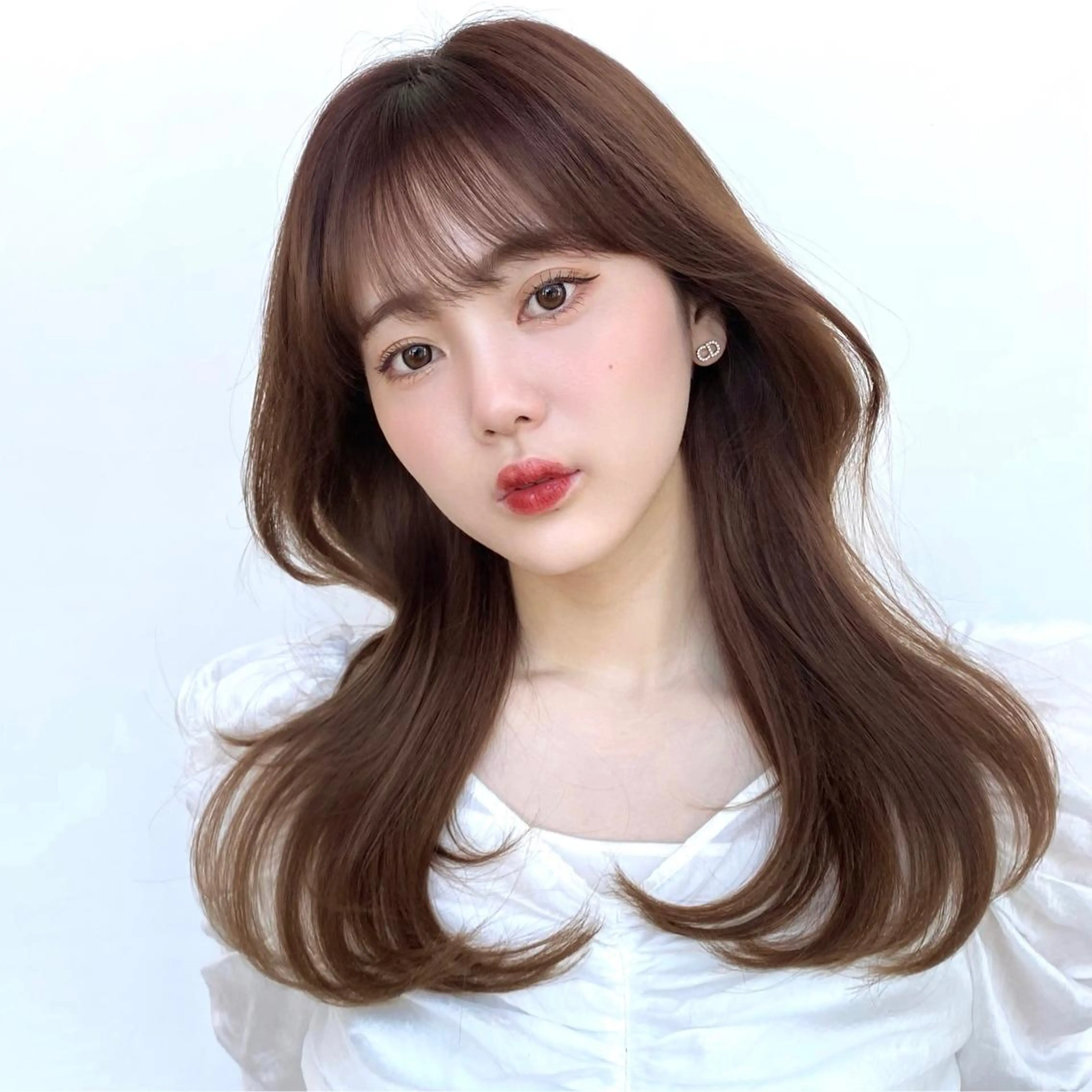 セミロング 韓国風ヘア レイヤーカット カット ヘアカラー トリートメント 韓国くびれレイヤー 🇰🇷はづきのヘアスタイル