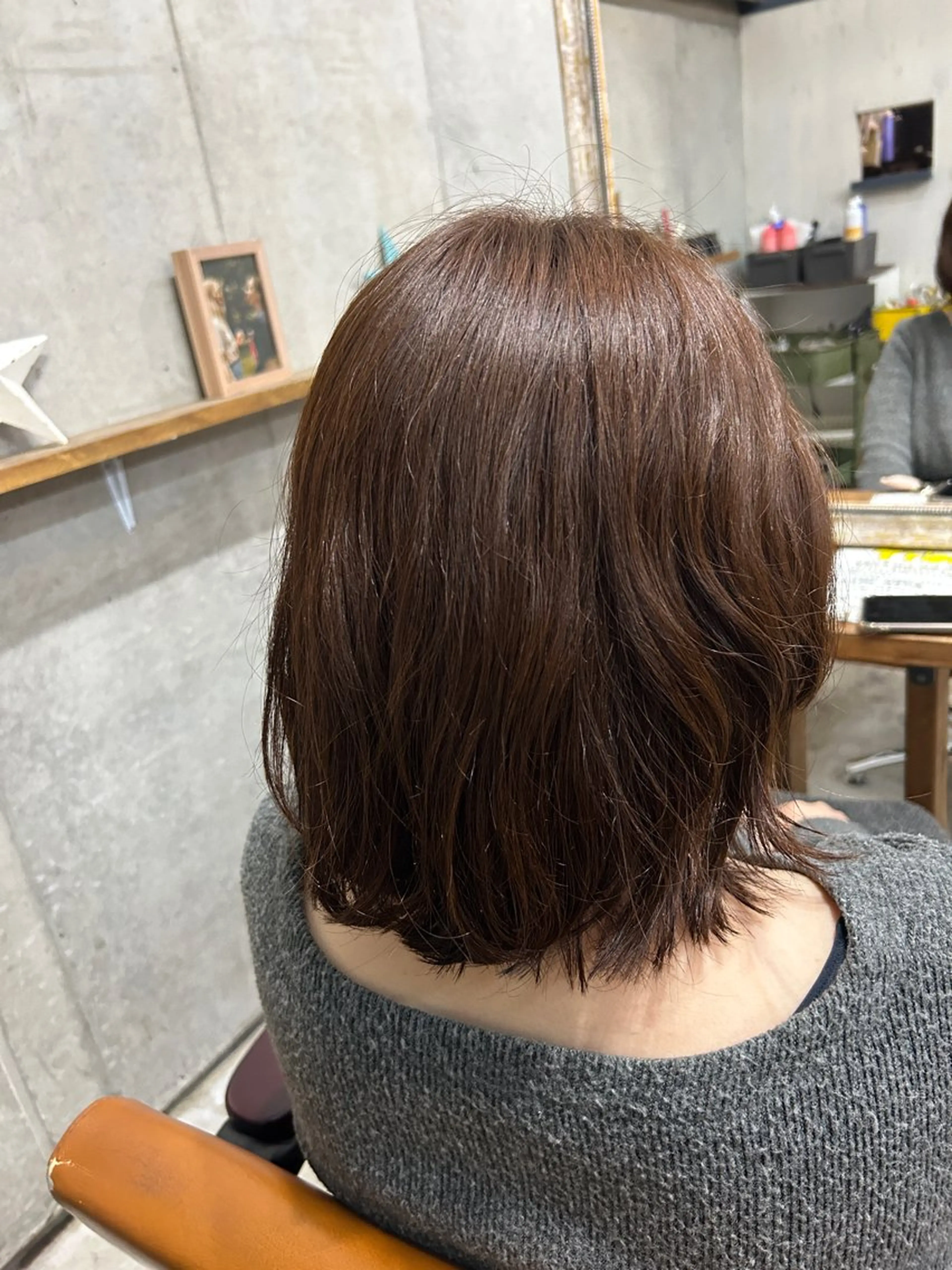 ミディアム ピンクブラウン Trip 香椎所属・Yukino/ 透明カラーのヘアスタイル