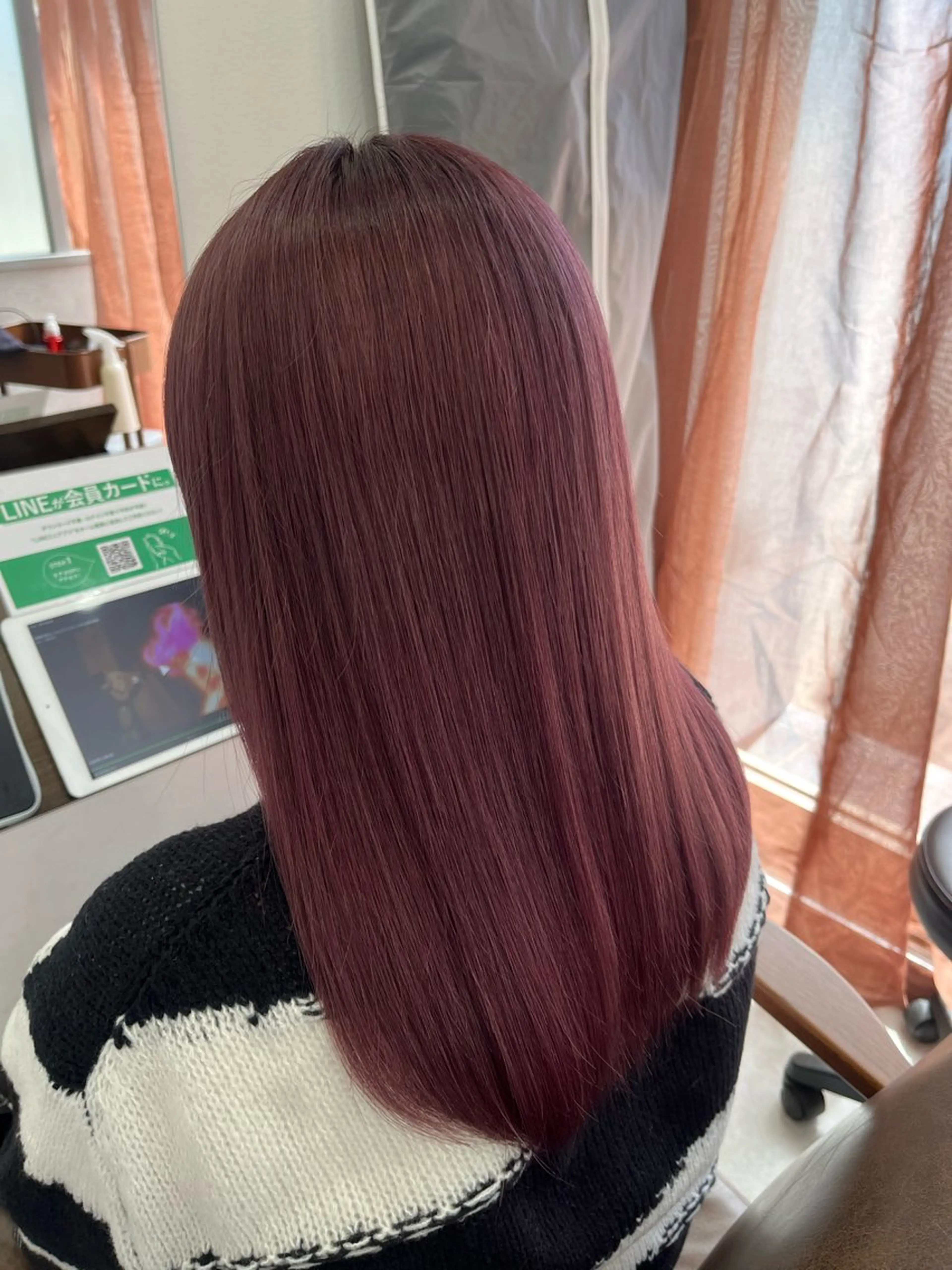 セミロング ピンクラベンダー カット ヘアカラー トリートメント 暖色＊ベージュ ＊くらたあやかのヘアスタイル