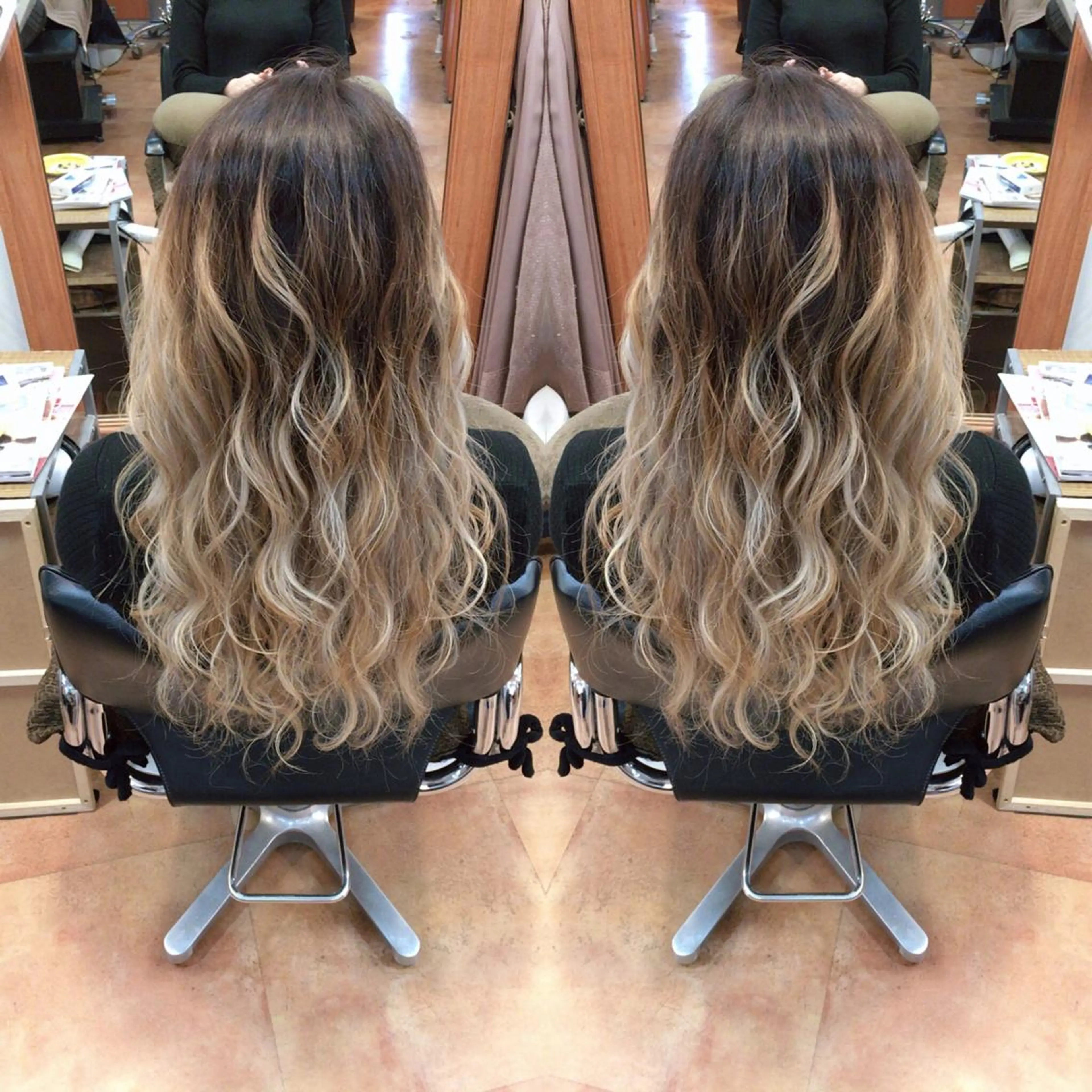ロング ヘアカラー トリートメント LOCO Ko-kiのヘアスタイル