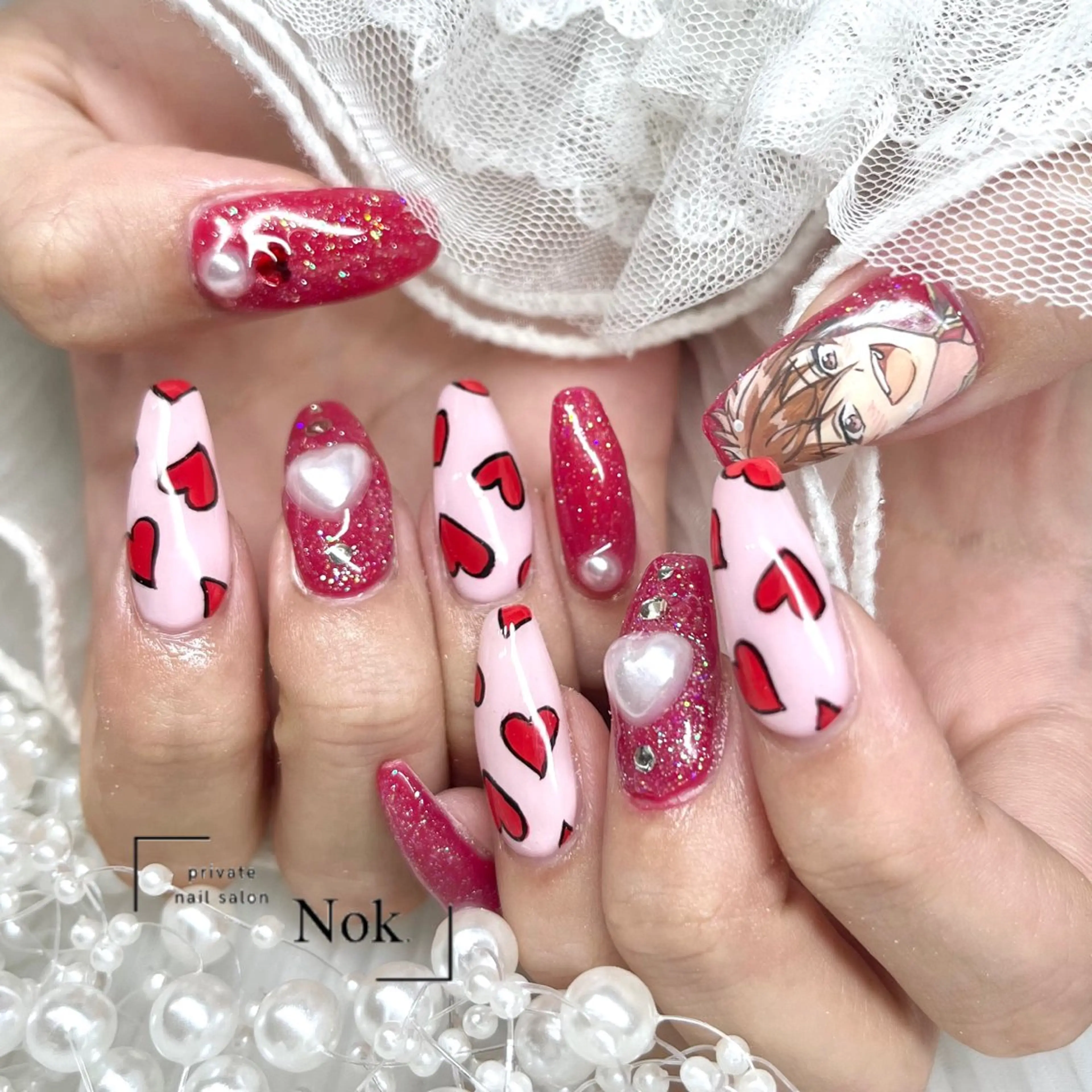 ネイル ハンドネイル 池袋痛ネイル Nok. 渡辺のネイルデザイン