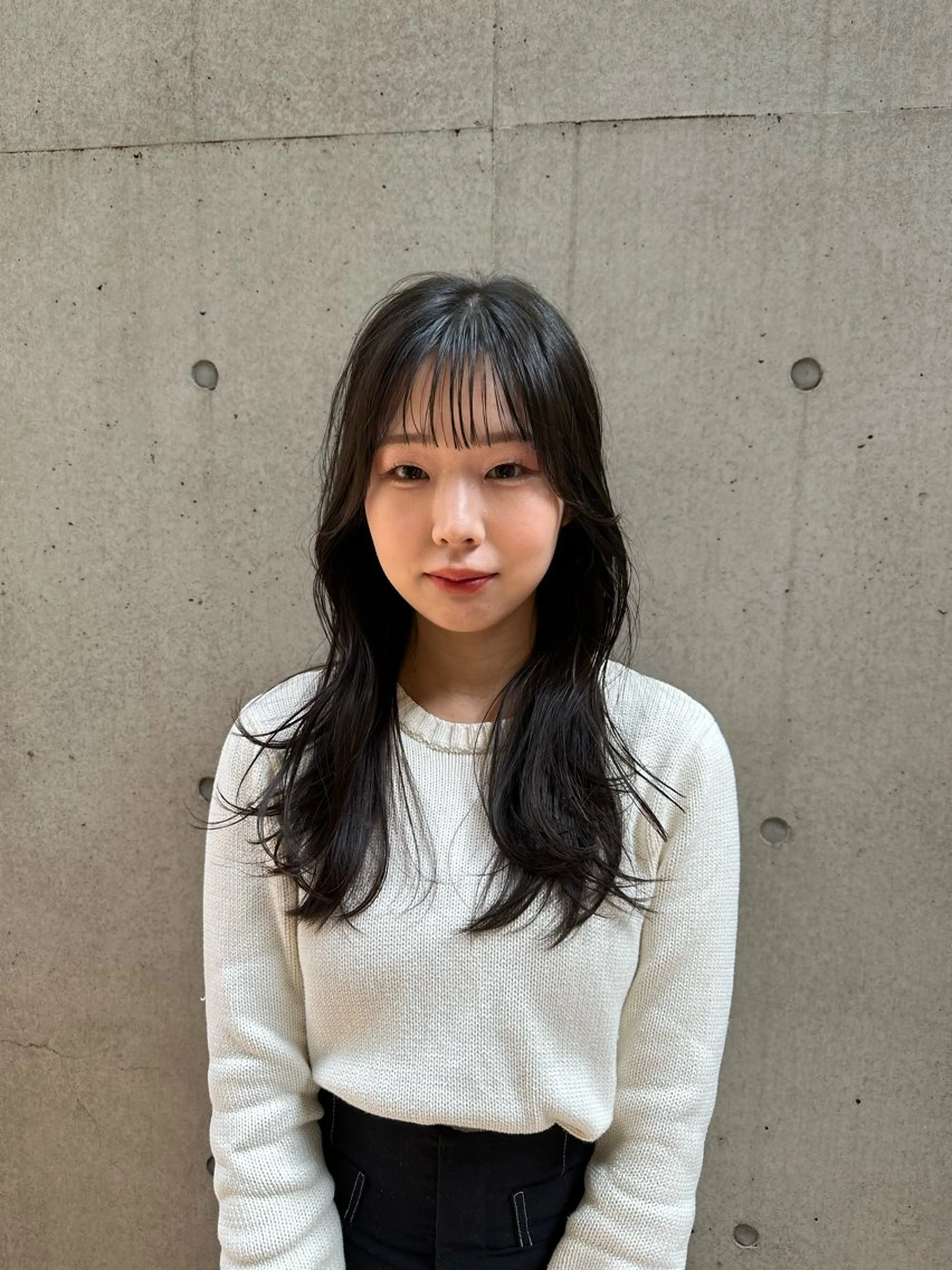 セミロング カラー 似合わせカット /パーマ岡本淳平のヘアスタイル