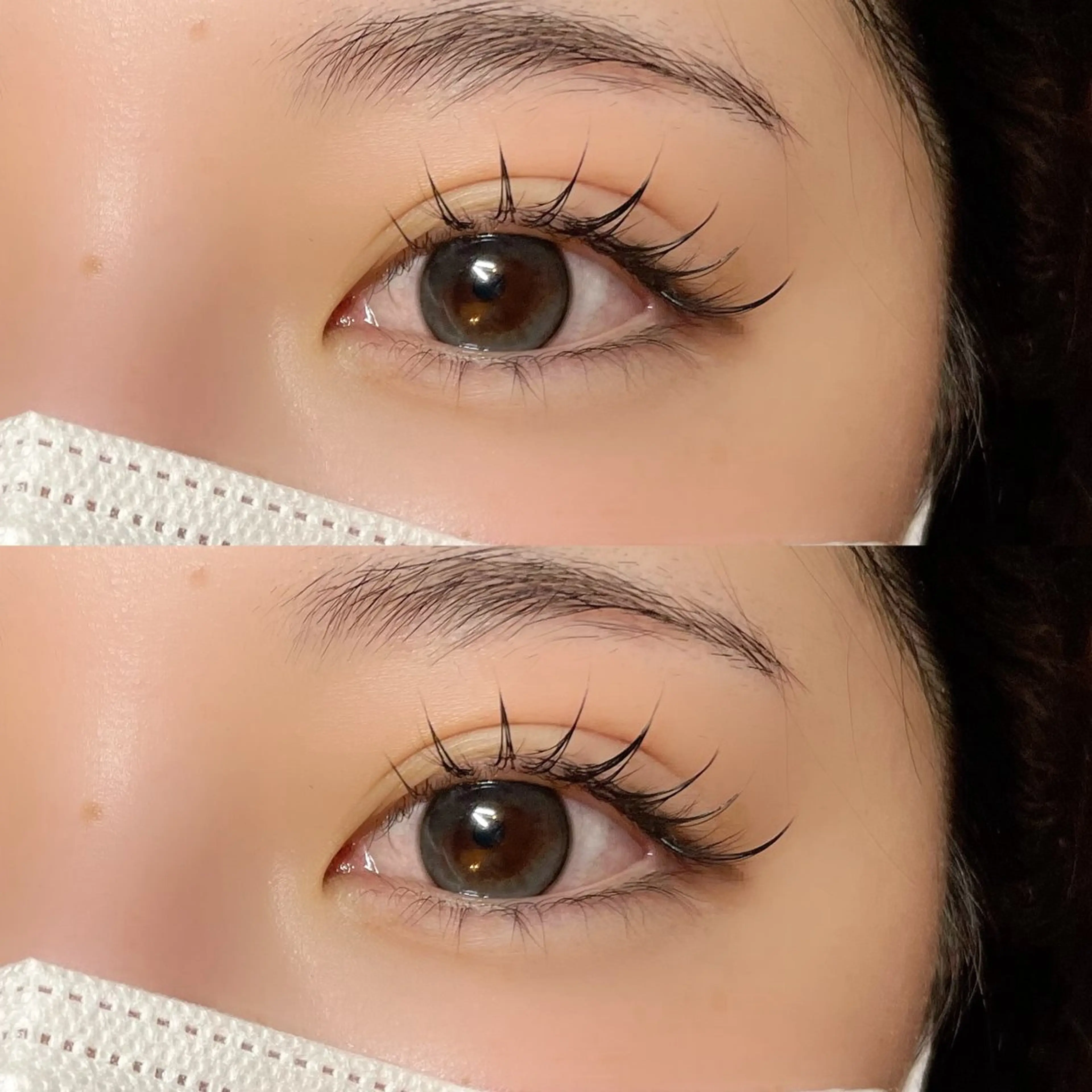 最新メニュー🎶パリジェンヌラッシュリフト+マツエク🌿パリエク80本🌹🎀(最高級フラットラッシュ使用)の写真