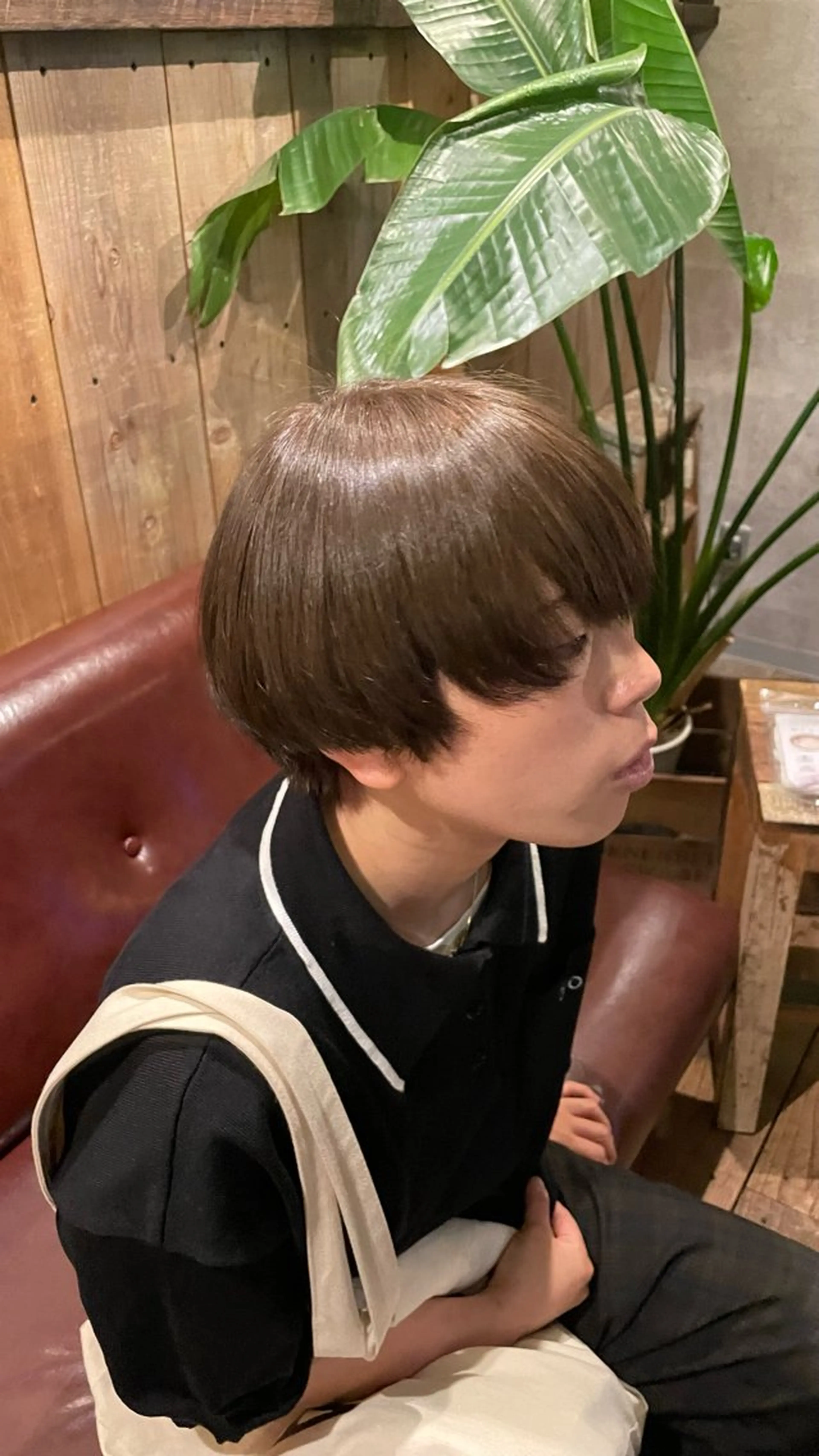 ショート ハイライト 水田 帆波のヘアスタイル