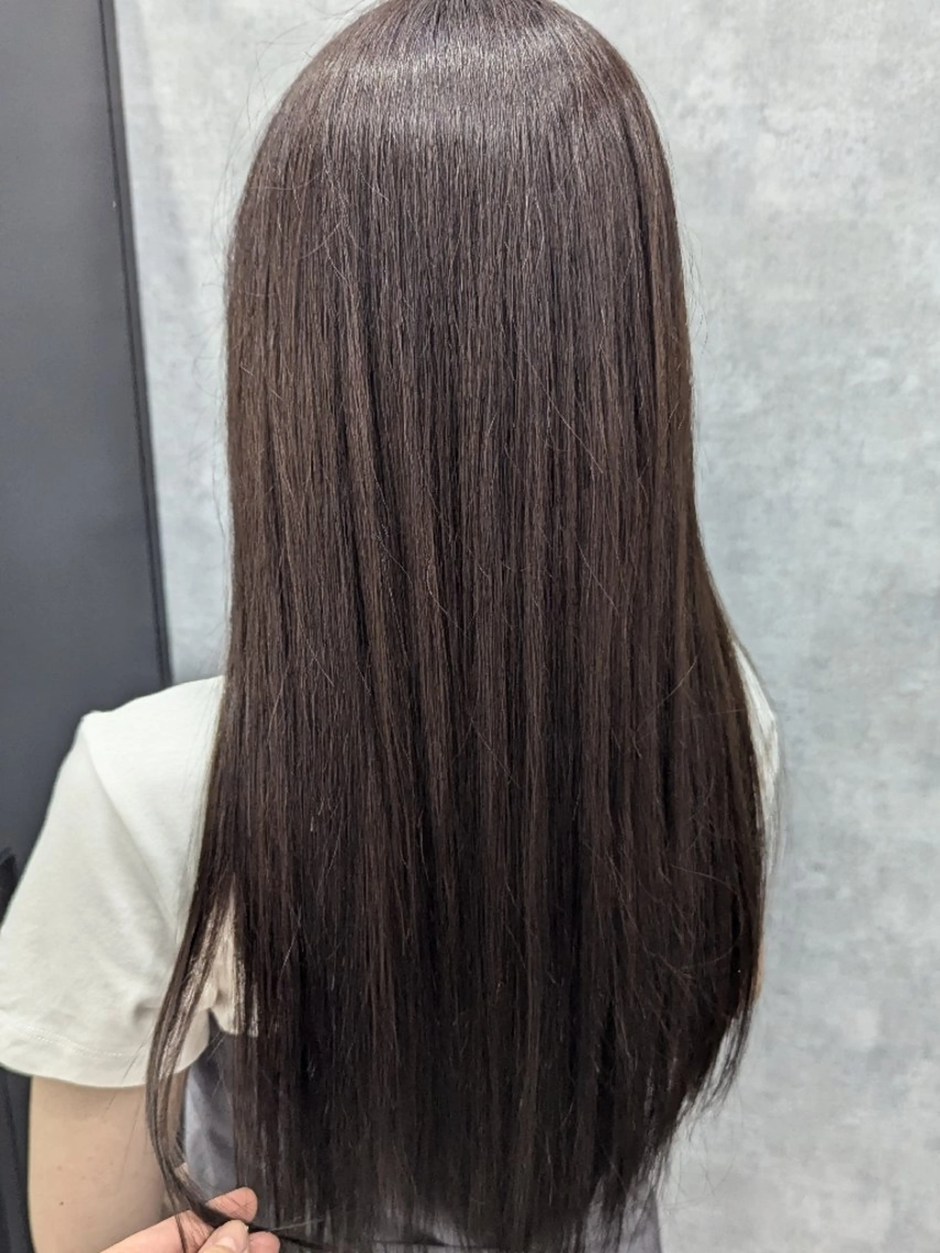 ロング カラー ブラウンカラー ショコラブラウン 🩶MIYU🩶 うるつやカラー୨୧のヘアスタイル