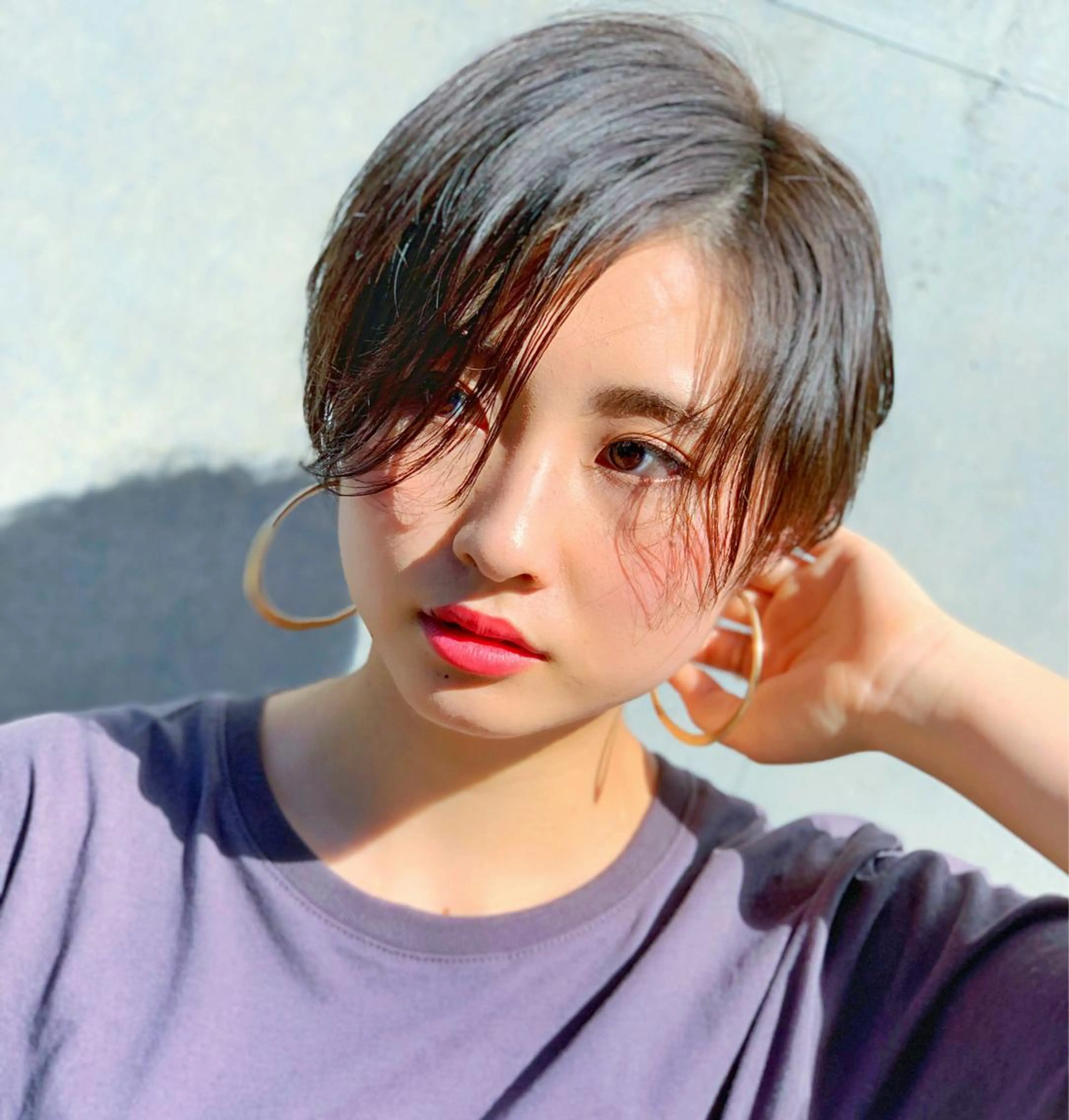 ショート カラー 似合わせカット ショートヘア レイヤー/韓国ヘア /顔周り/大久保貴之のヘアスタイル