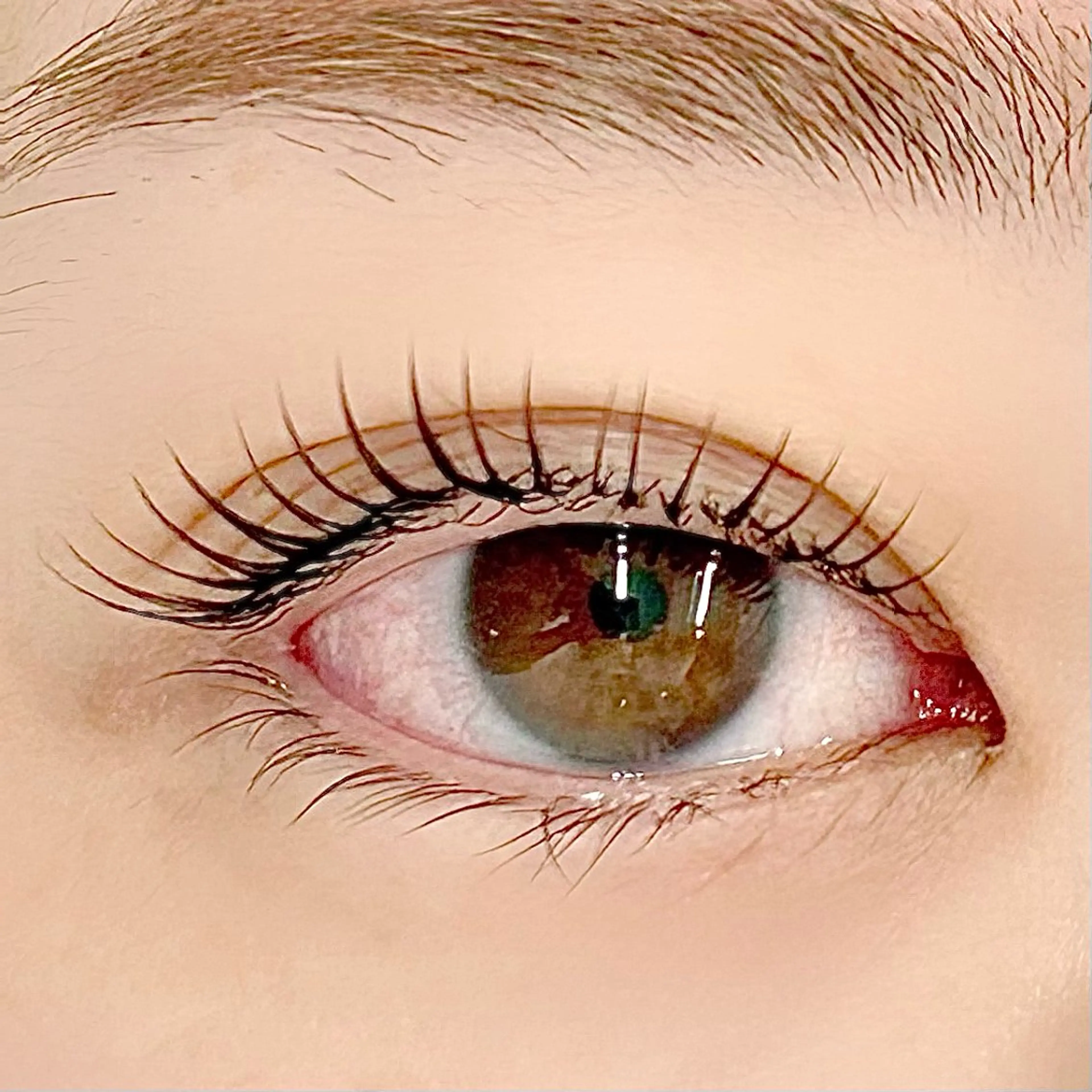 マツエク・マツパ フラットラッシュ 一重×まつ毛パーマ BellFlower Aki（眉・まつげ）のマツエク・マツパデザイン