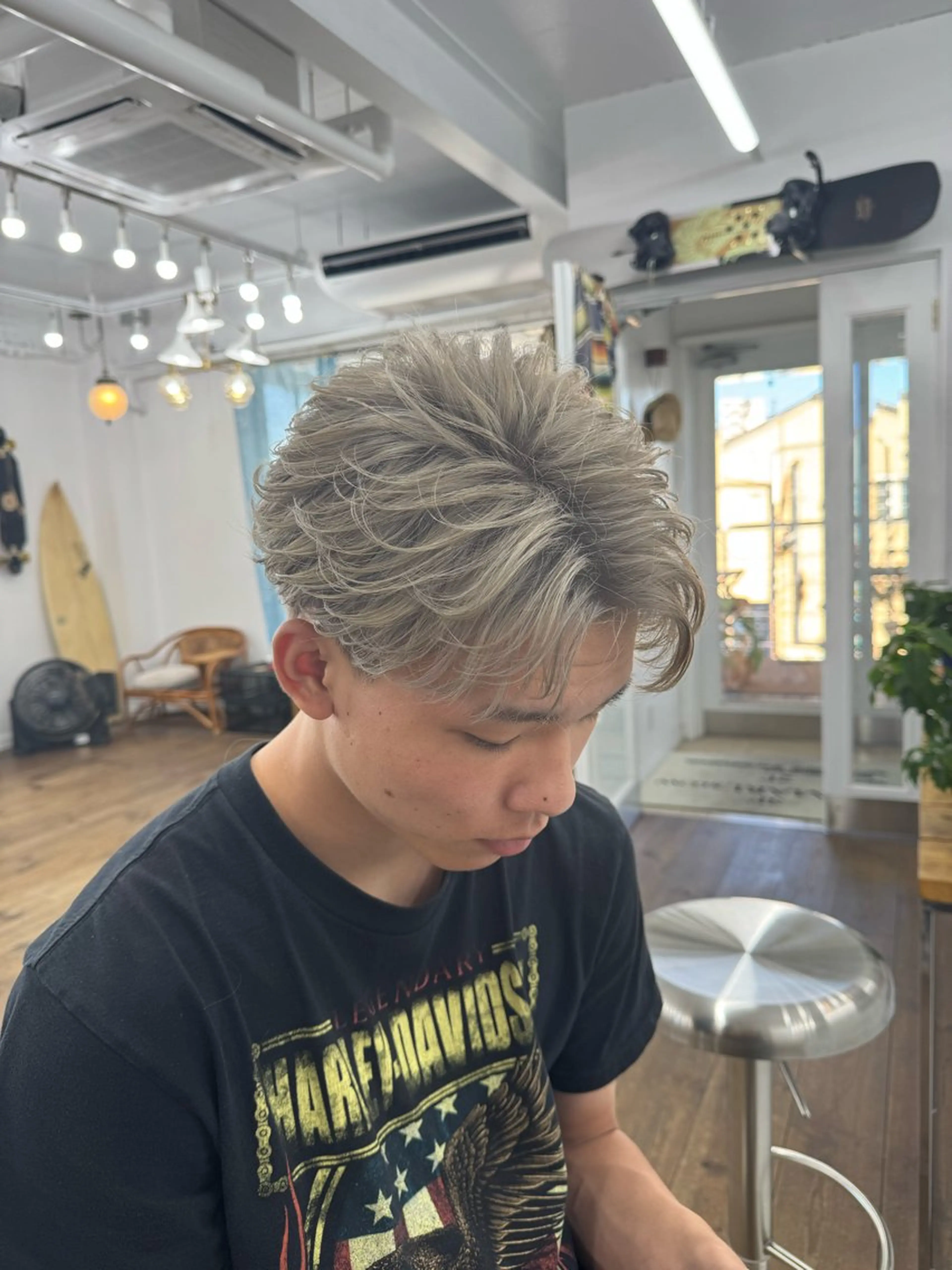 ⚡️メンズ人気No.１パーマ‼️60%OFF❗️【メンズカット＋ニュアンス、フェザーパーマ】の写真