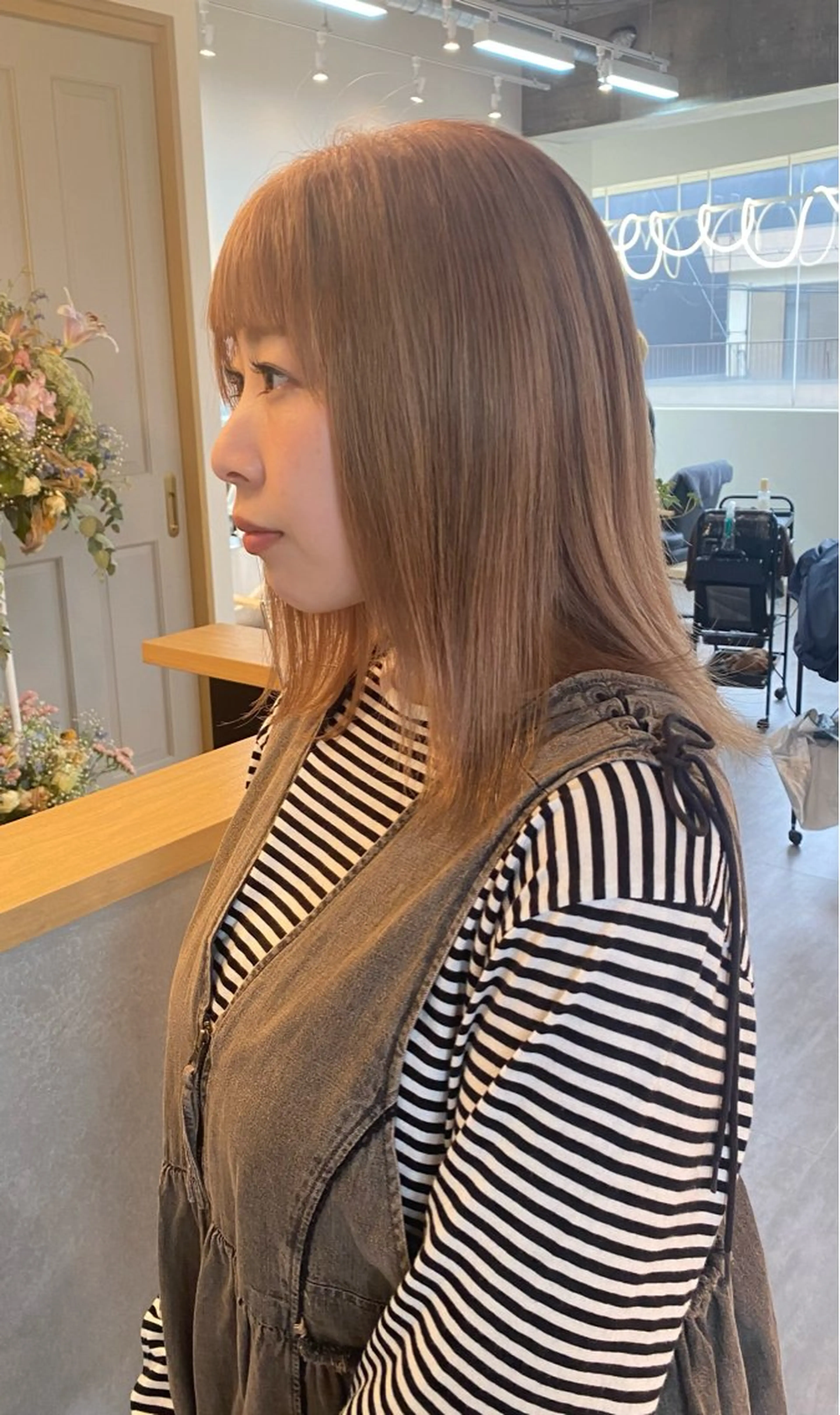 ミディアム ヘアカラー トリートメント SORA.桂川店所属・内野 友貴のヘアスタイル
