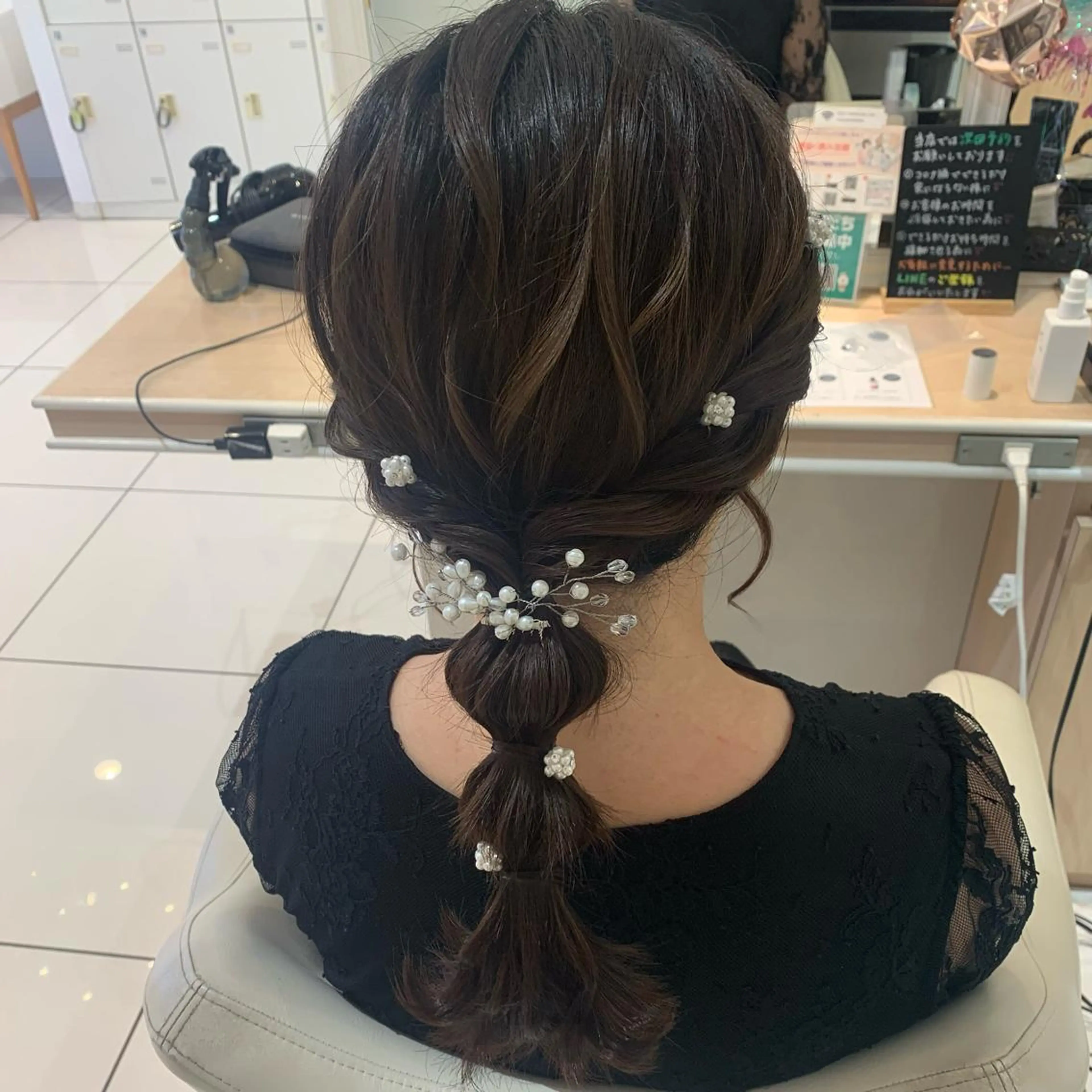 ロング ヘアアレンジ ヘアセット 宮永 璃沙のヘアスタイル